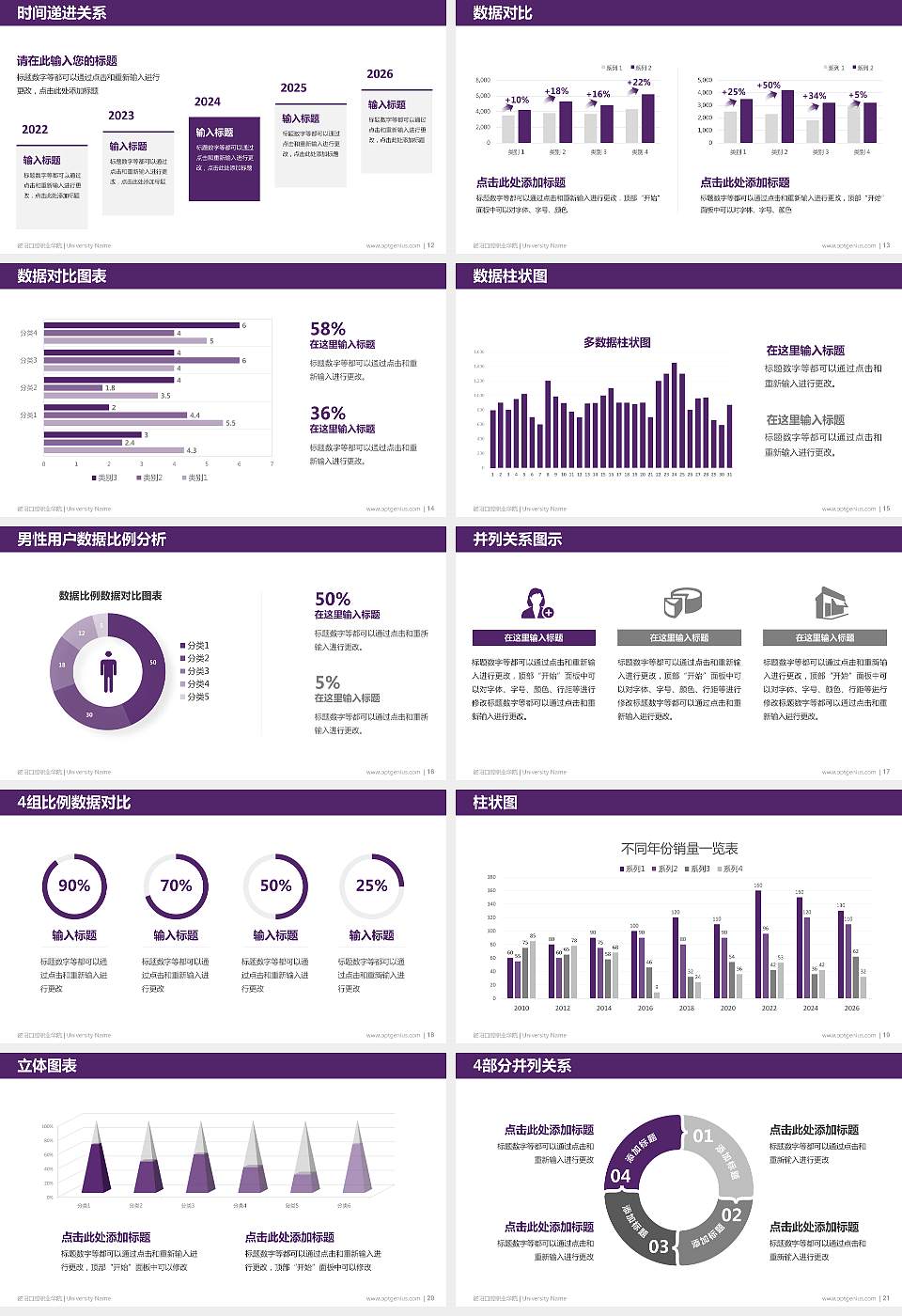 资阳口腔职业学院硕士研究生/本科生毕业论文答辩/开题报告通用PPT模板下载16:9格式幻灯片预览图3