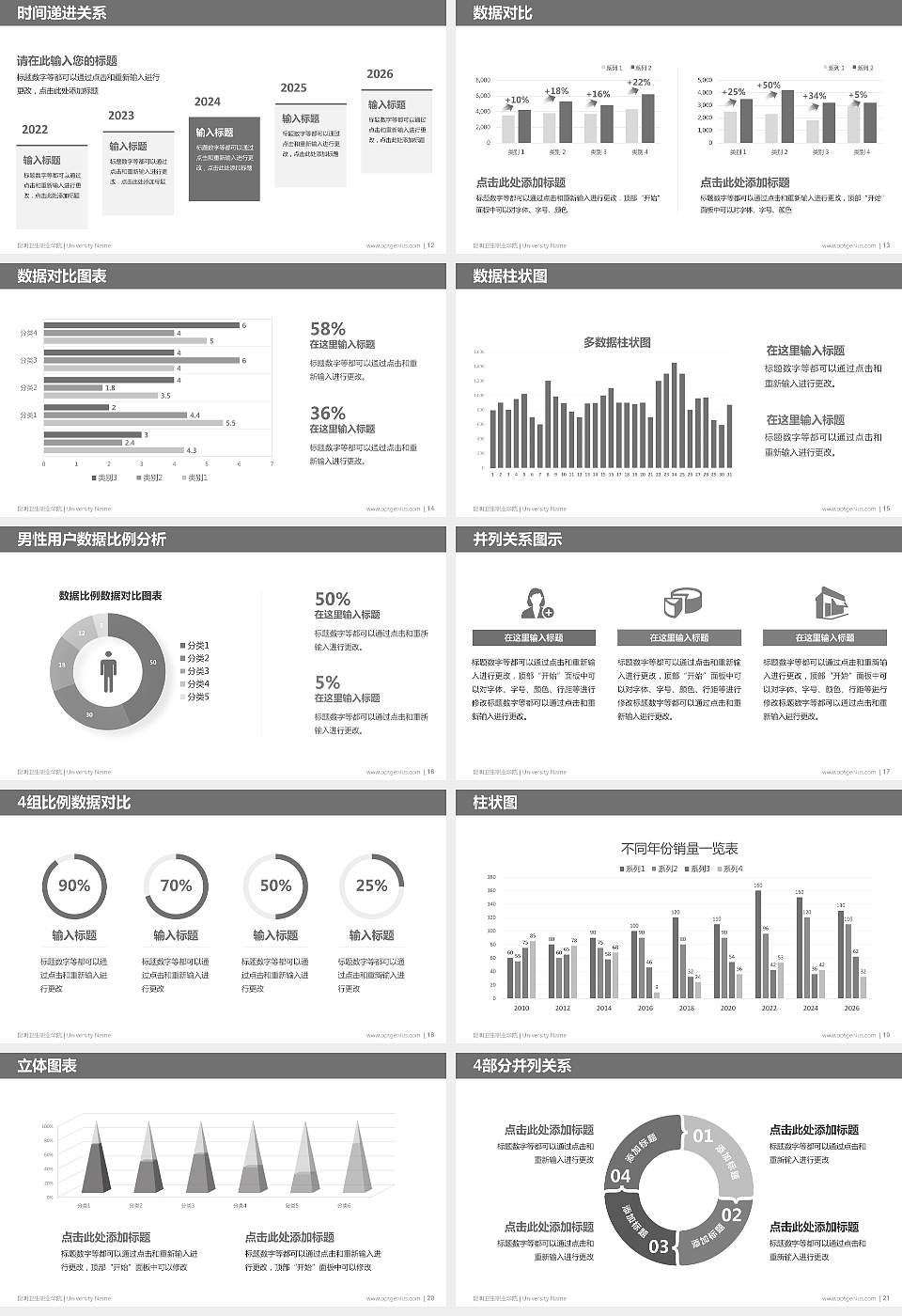 昆明卫生职业学院硕士研究生/本科生毕业论文答辩/开题报告通用PPT模板下载16:9格式幻灯片预览图3