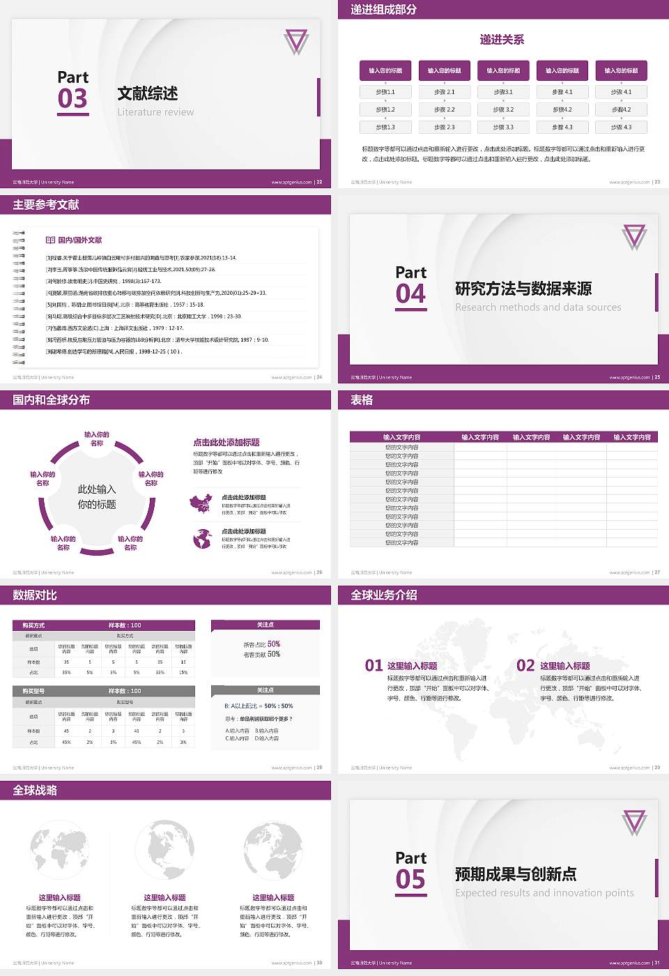 云南师范大学硕士研究生/本科生毕业论文答辩/开题报告通用PPT模板下载16:9格式幻灯片预览图4