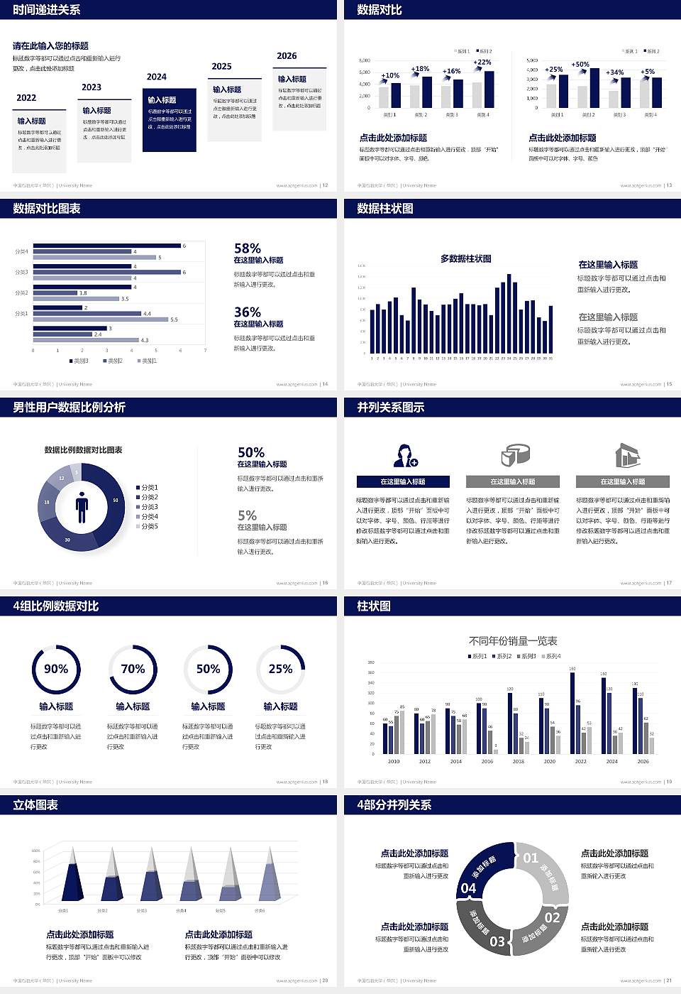 中国石油大学（华东）硕士研究生/本科生毕业论文答辩/开题报告通用PPT模板下载16:9格式幻灯片预览图3