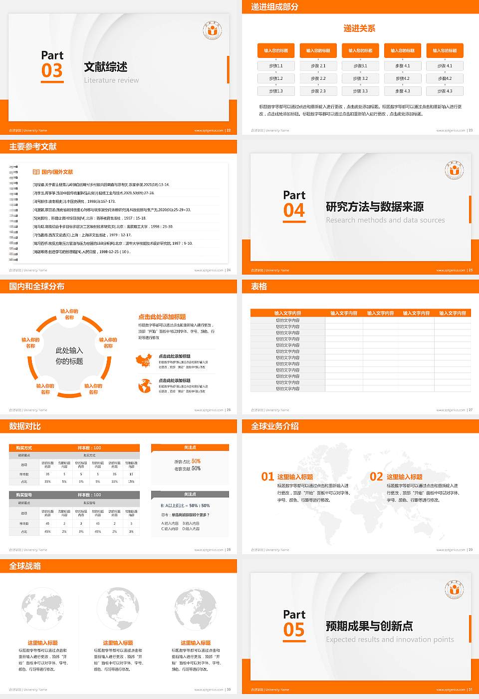 合肥学院硕士研究生/本科生毕业论文答辩/开题报告通用PPT模板下载16:9格式幻灯片预览图4