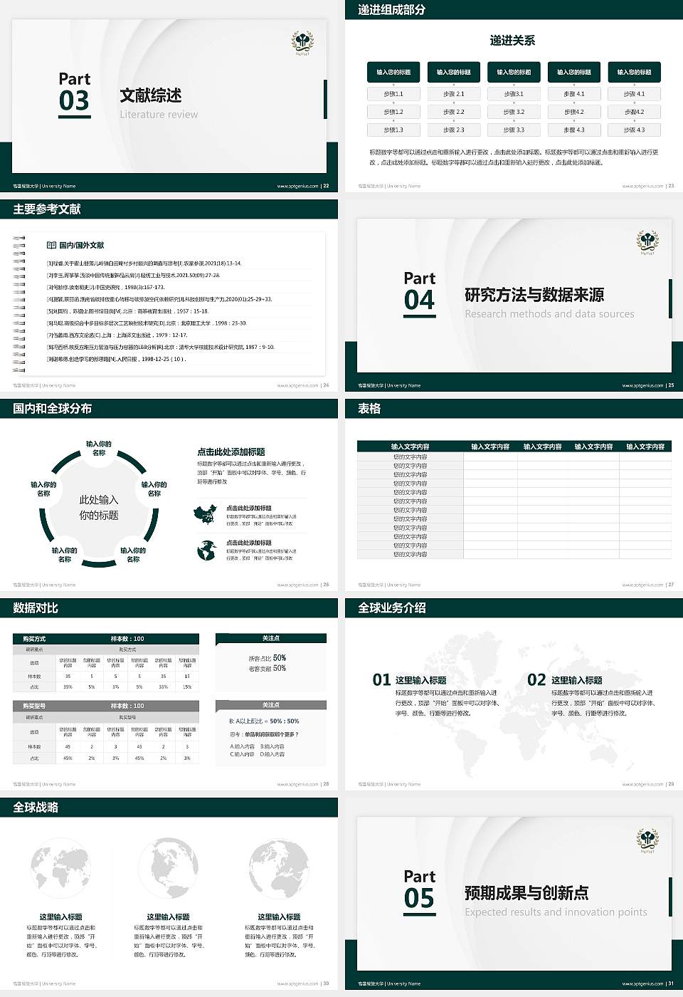 高雄餐旅大学硕士研究生/本科生毕业论文答辩/开题报告通用PPT模板下载16:9格式幻灯片预览图4