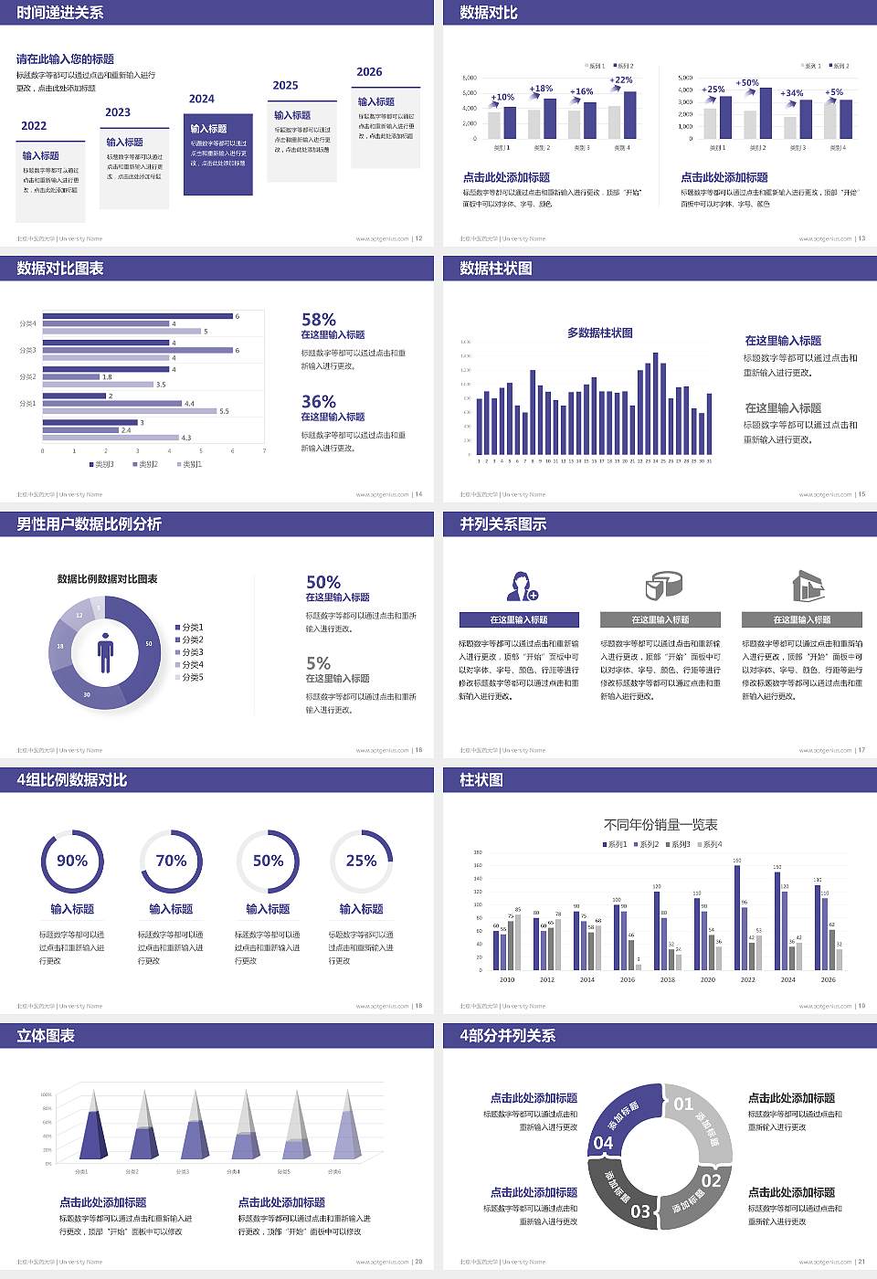 北京中医药大学硕士研究生/本科生毕业论文答辩/开题报告通用PPT模板下载16:9格式幻灯片预览图3