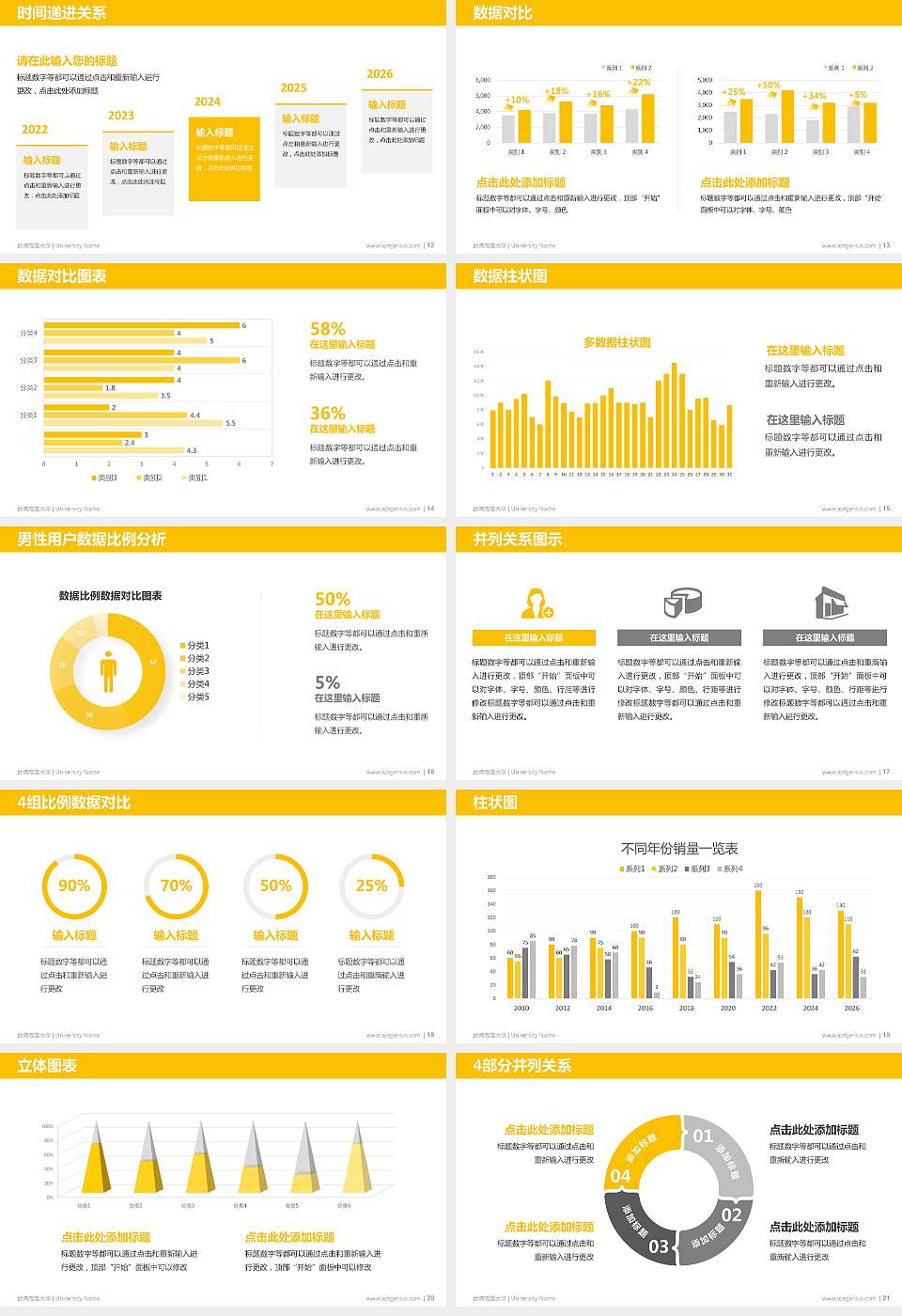 台湾高雄大学硕士研究生/本科生毕业论文答辩/开题报告通用PPT模板下载16:9格式幻灯片预览图3