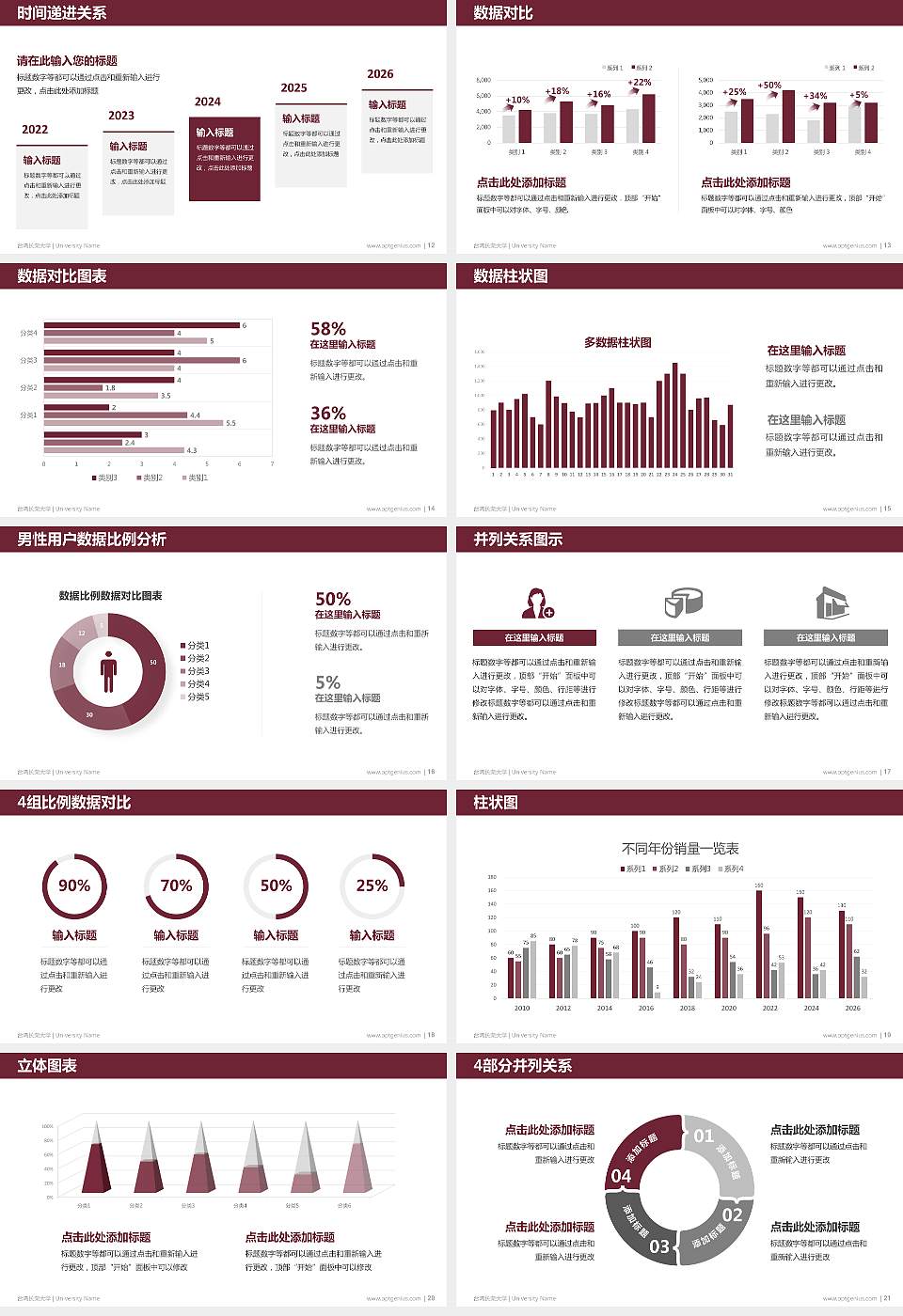 台湾长荣大学硕士研究生/本科生毕业论文答辩/开题报告通用PPT模板下载16:9格式幻灯片预览图3