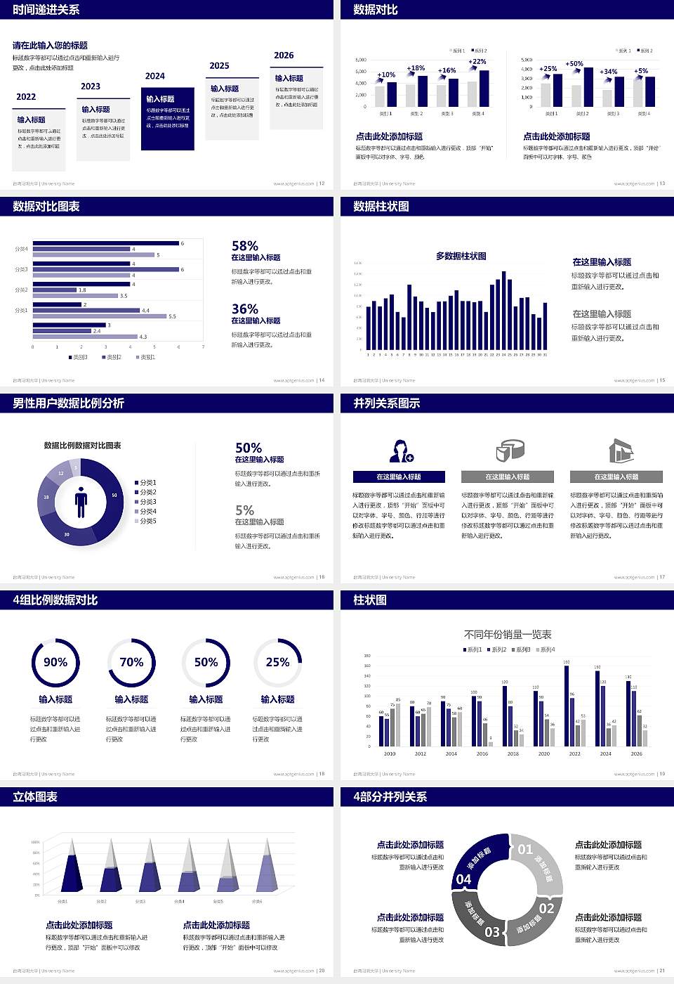 台湾阳明大学硕士研究生/本科生毕业论文答辩/开题报告通用PPT模板下载16:9格式幻灯片预览图3