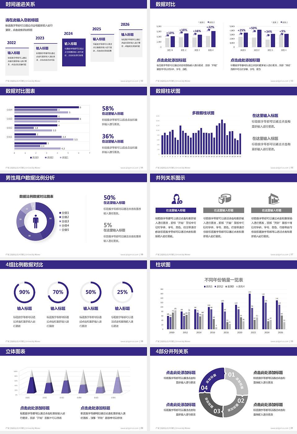 广东工程职业技术学院硕士研究生/本科生毕业论文答辩/开题报告通用PPT模板下载16:9格式幻灯片预览图3