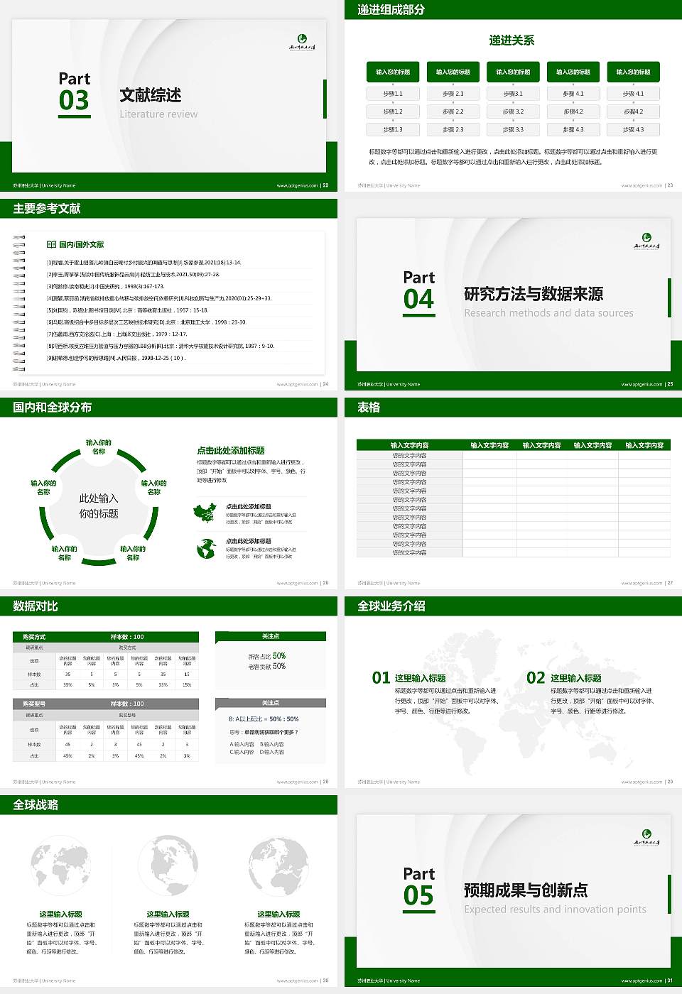 苏州职业大学硕士研究生/本科生毕业论文答辩/开题报告通用PPT模板下载16:9格式幻灯片预览图4