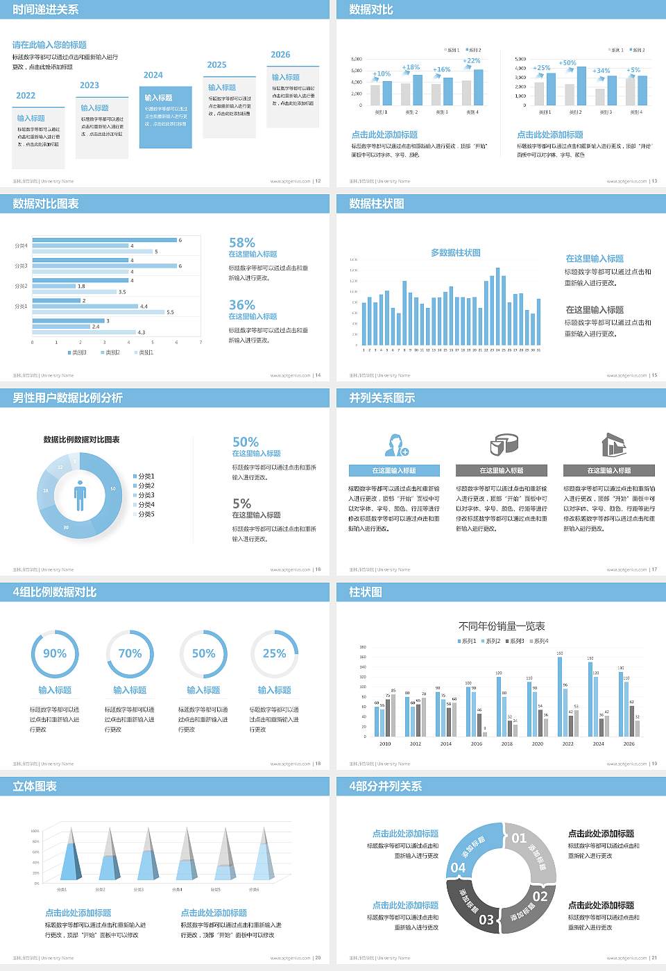 玉林师范学院硕士研究生/本科生毕业论文答辩/开题报告通用PPT模板下载16:9格式幻灯片预览图3