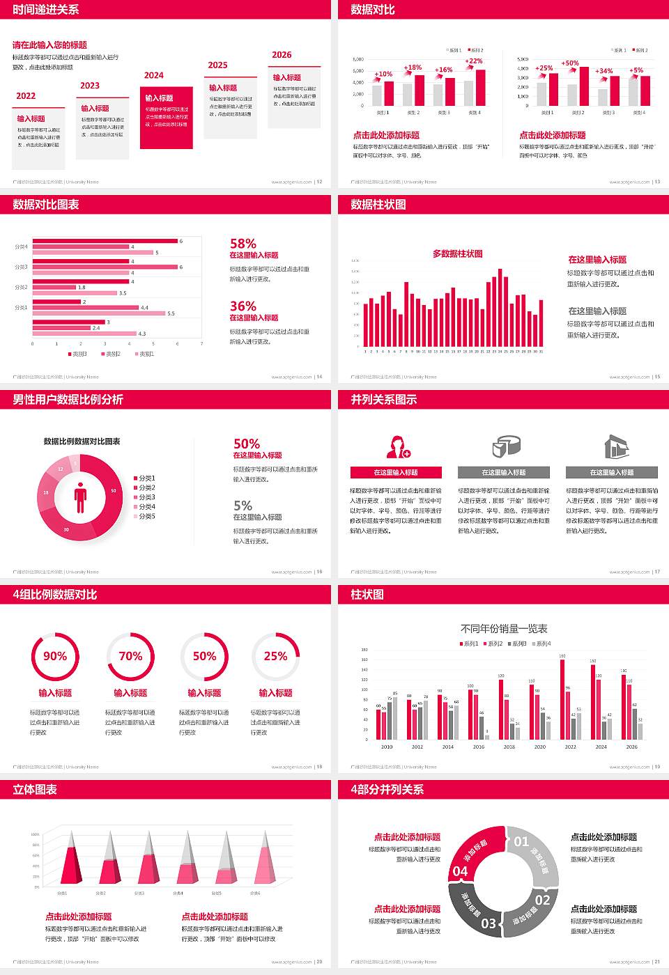 广州涉外经济职业技术学院硕士研究生/本科生毕业论文答辩/开题报告通用PPT模板下载16:9格式幻灯片预览图3