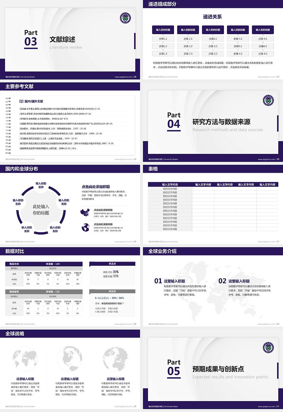 南京森林警察学院硕士研究生/本科生毕业论文答辩/开题报告通用PPT模板下载16:9格式幻灯片预览图4