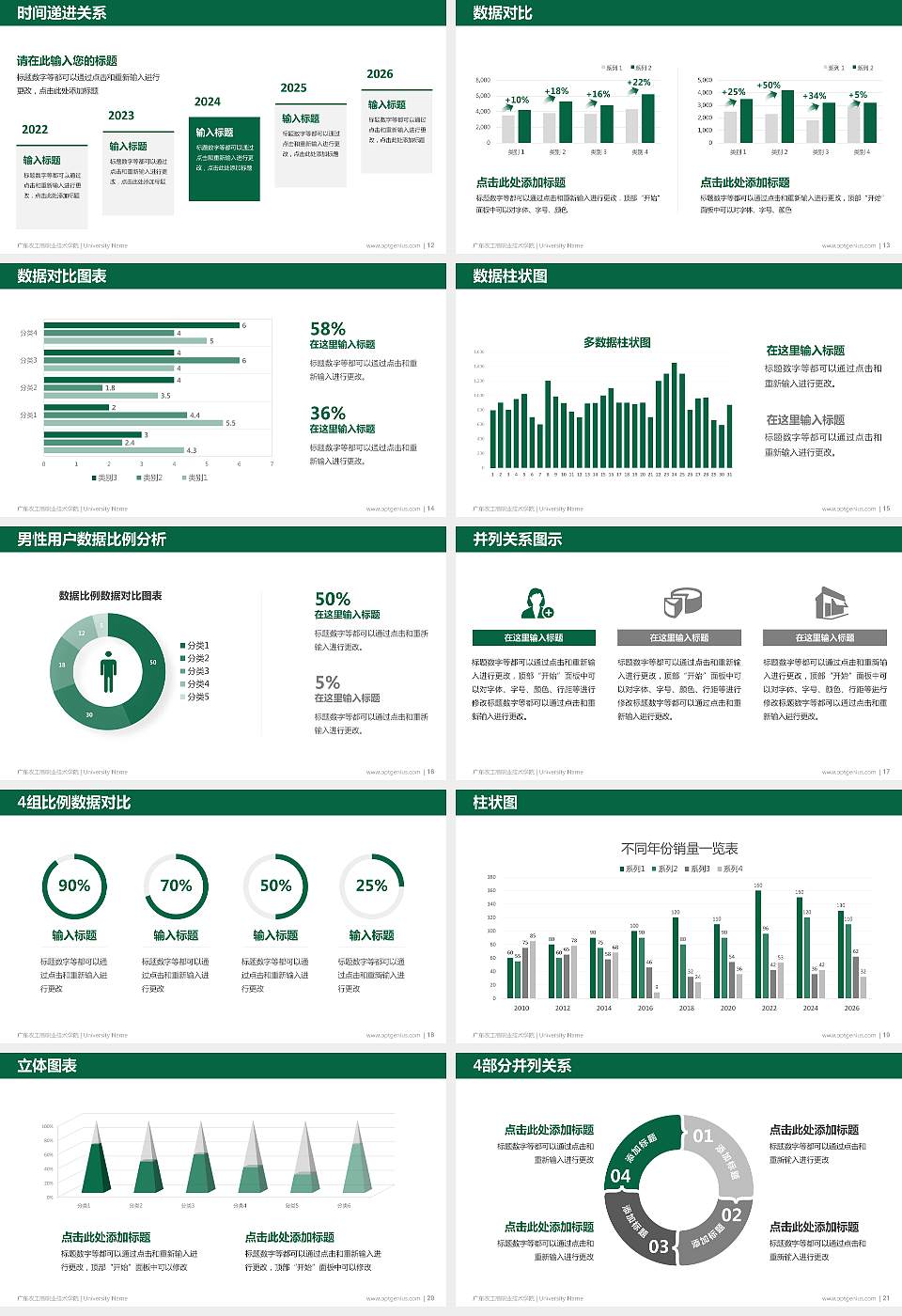 广东农工商职业技术学院硕士研究生/本科生毕业论文答辩/开题报告通用PPT模板下载16:9格式幻灯片预览图3