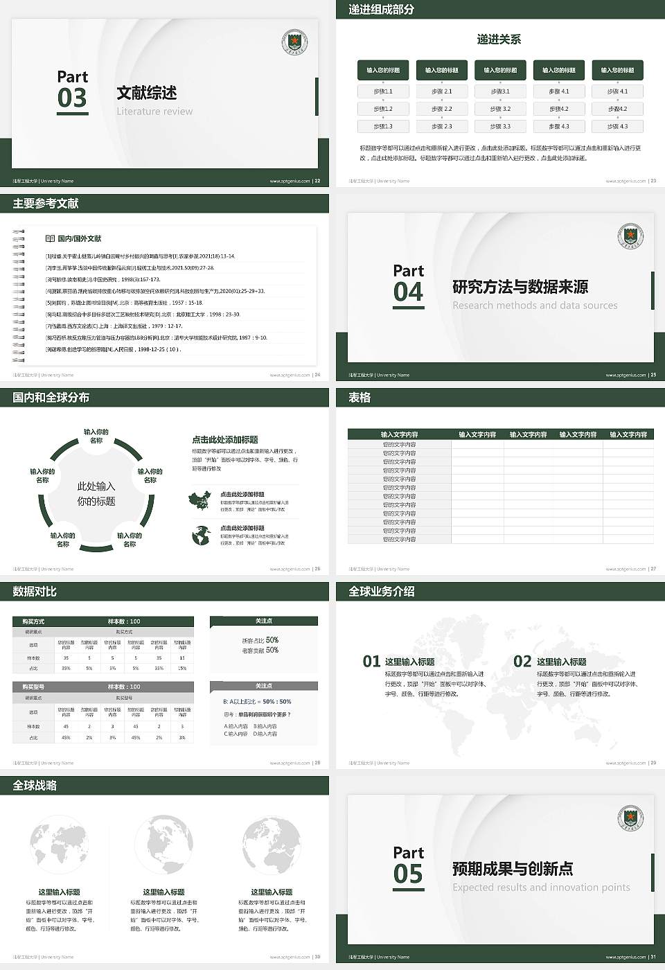 陆军工程大学硕士研究生/本科生毕业论文答辩/开题报告通用PPT模板下载16:9格式幻灯片预览图4