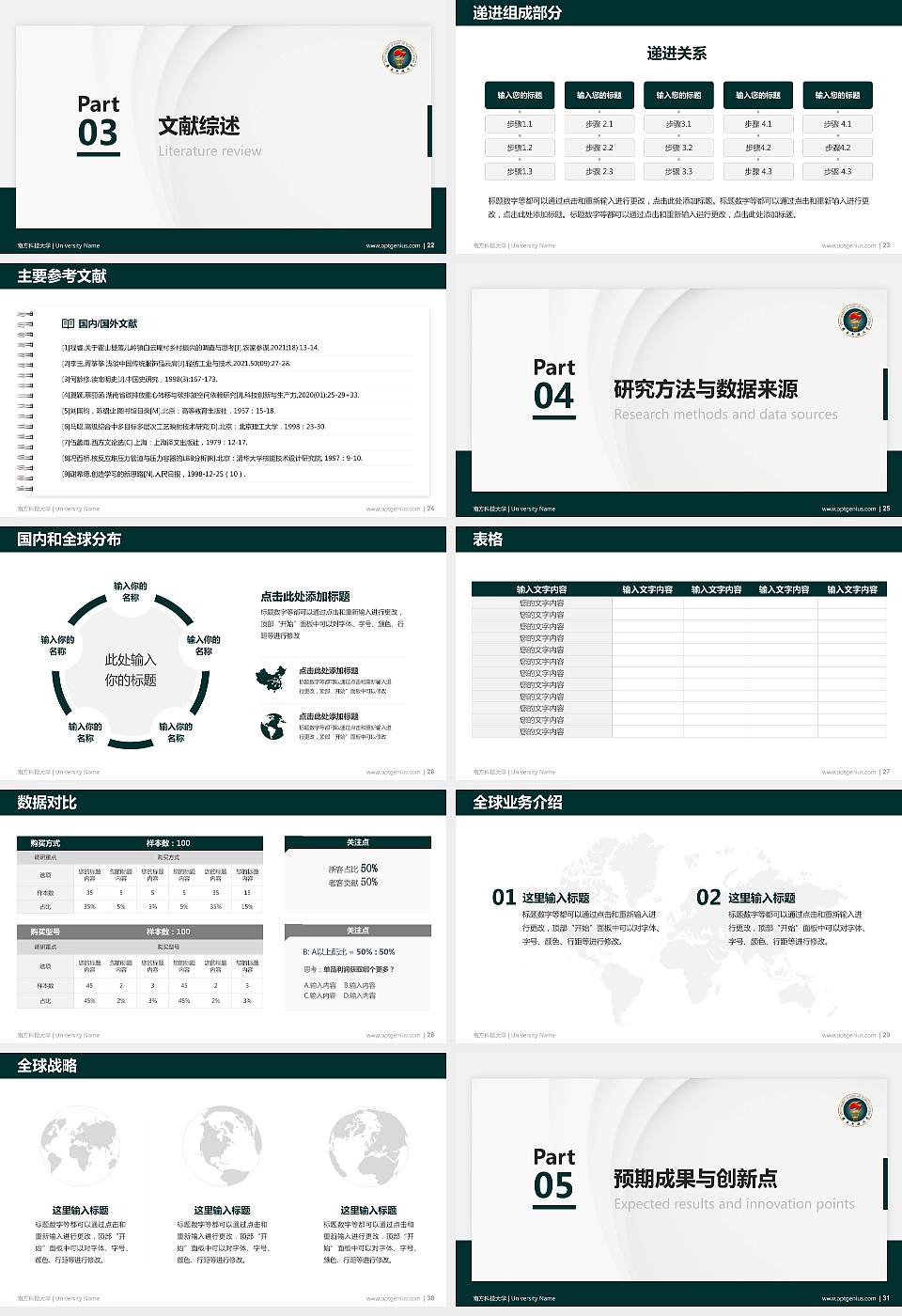 南方科技大学硕士研究生/本科生毕业论文答辩/开题报告通用PPT模板下载16:9格式幻灯片预览图4