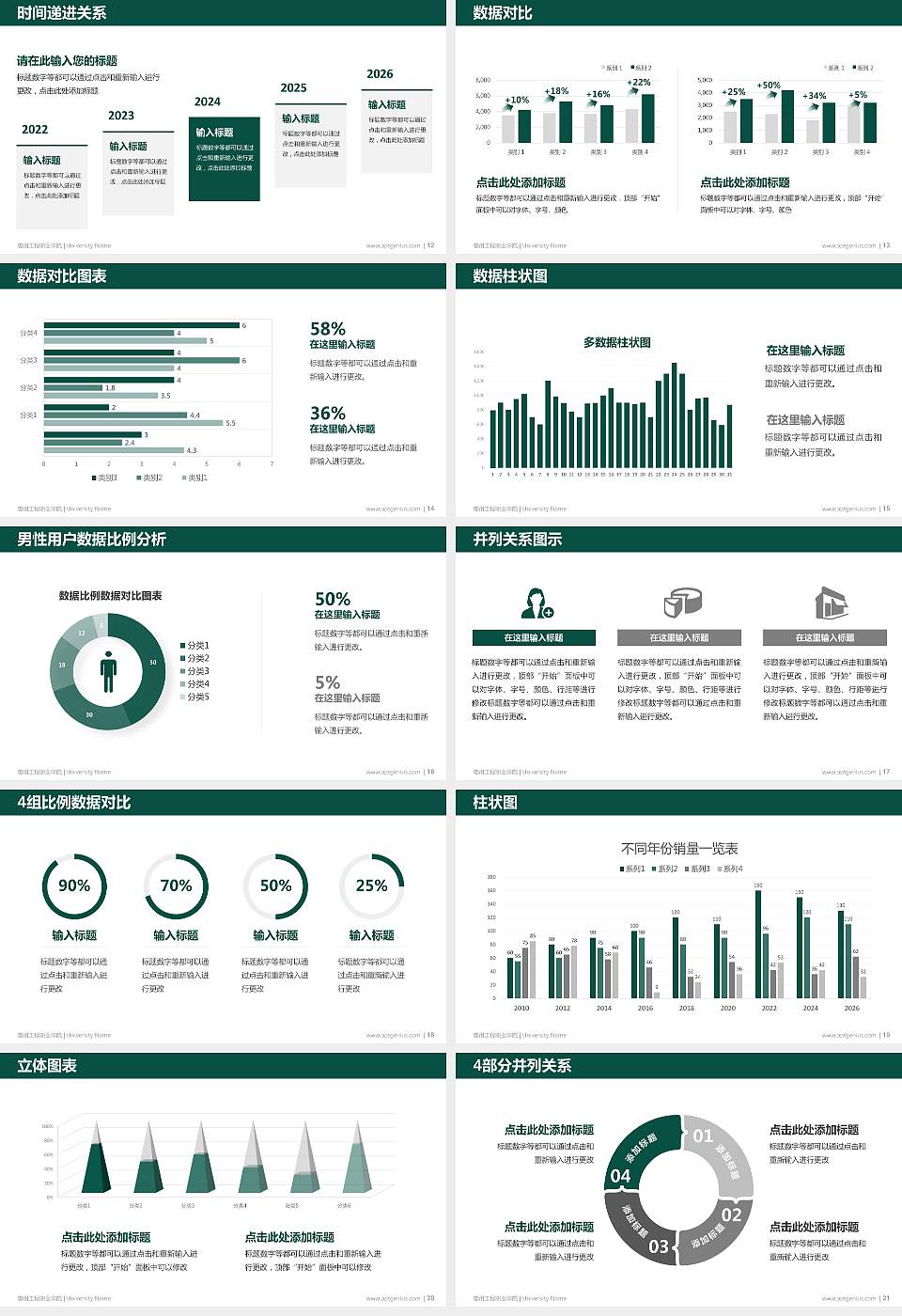 惠州工程职业学院硕士研究生/本科生毕业论文答辩/开题报告通用PPT模板下载16:9格式幻灯片预览图3