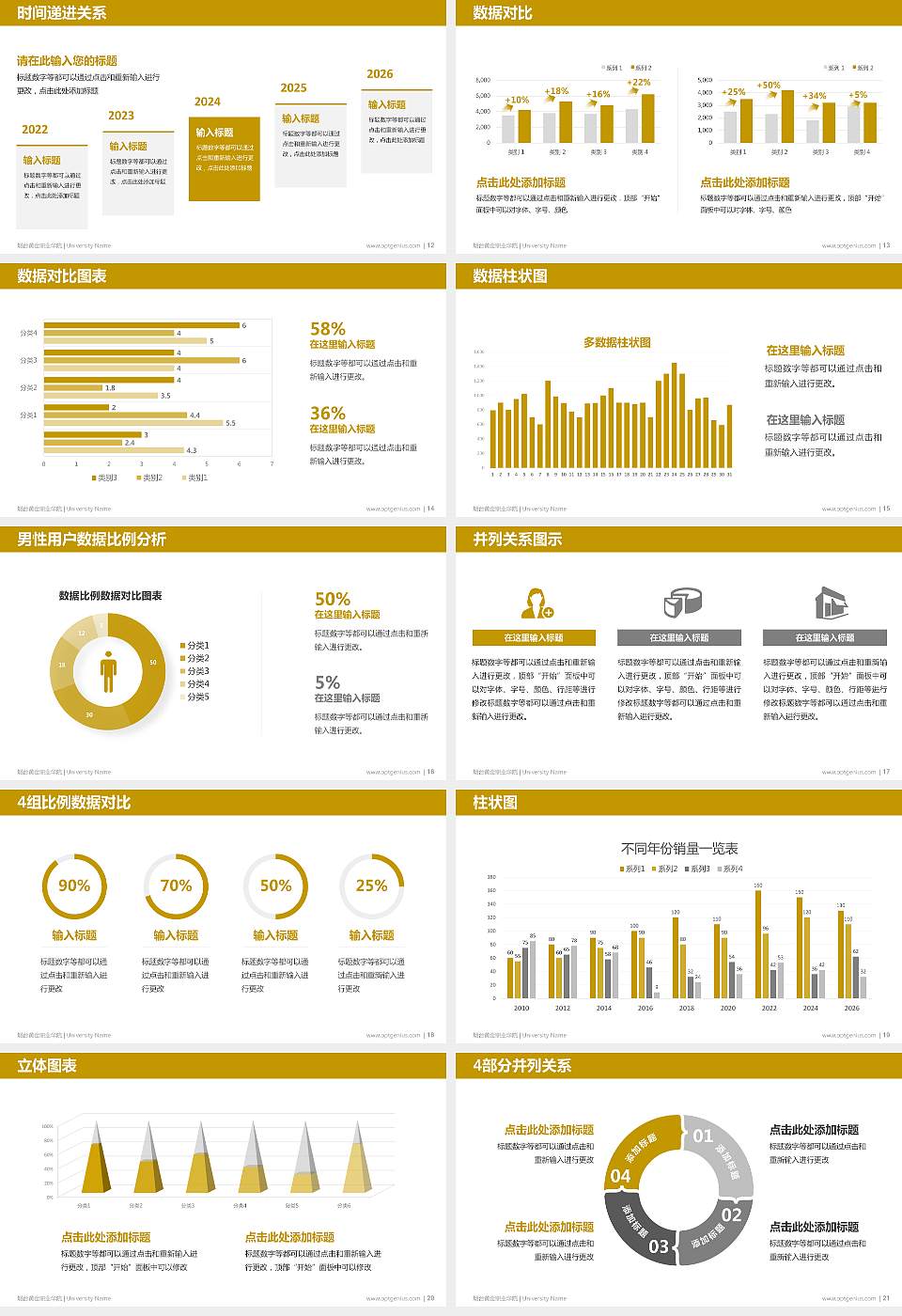 烟台黄金职业学院硕士研究生/本科生毕业论文答辩/开题报告通用PPT模板下载16:9格式幻灯片预览图3