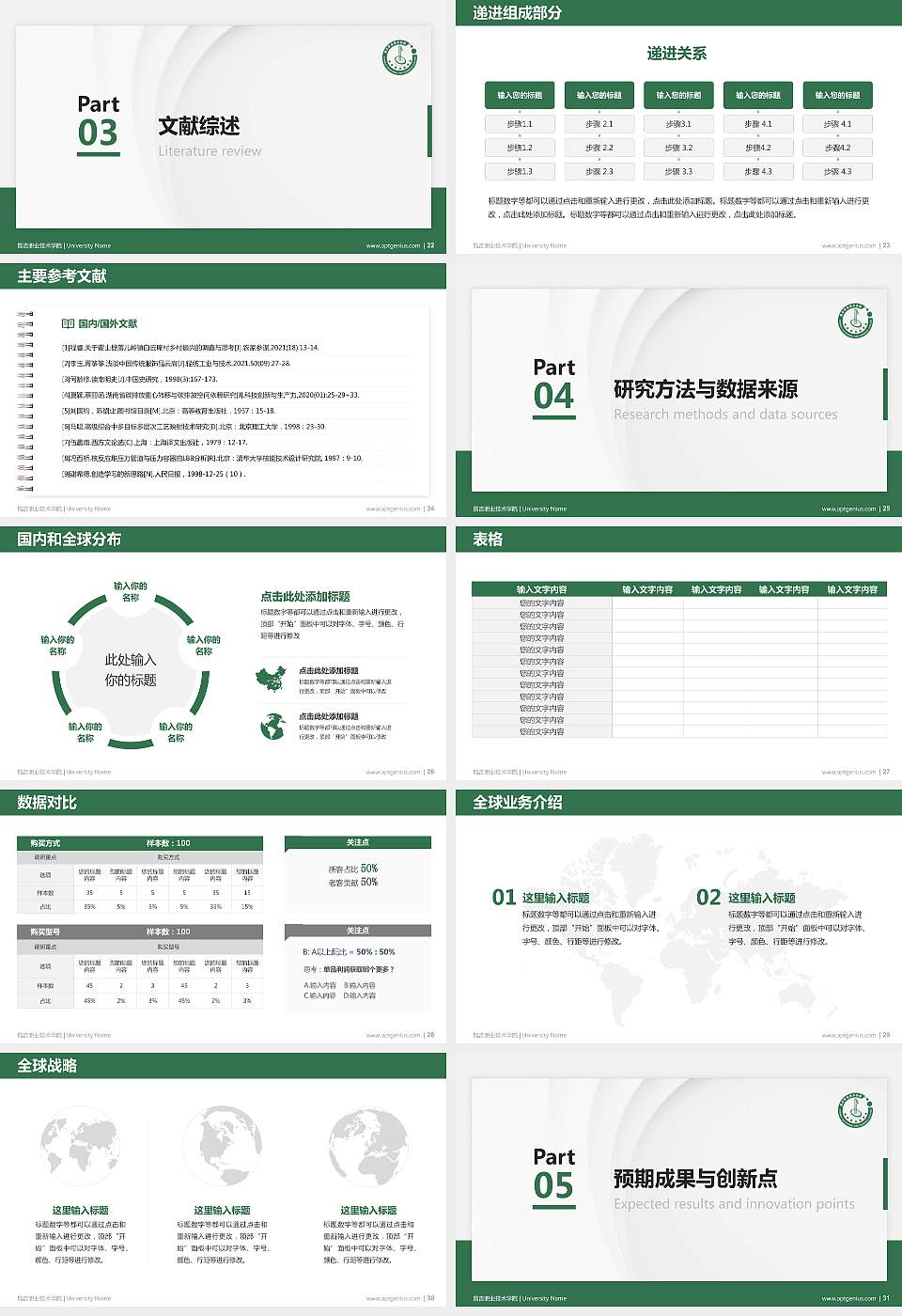 昌吉职业技术学院硕士研究生/本科生毕业论文答辩/开题报告通用PPT模板下载16:9格式幻灯片预览图4