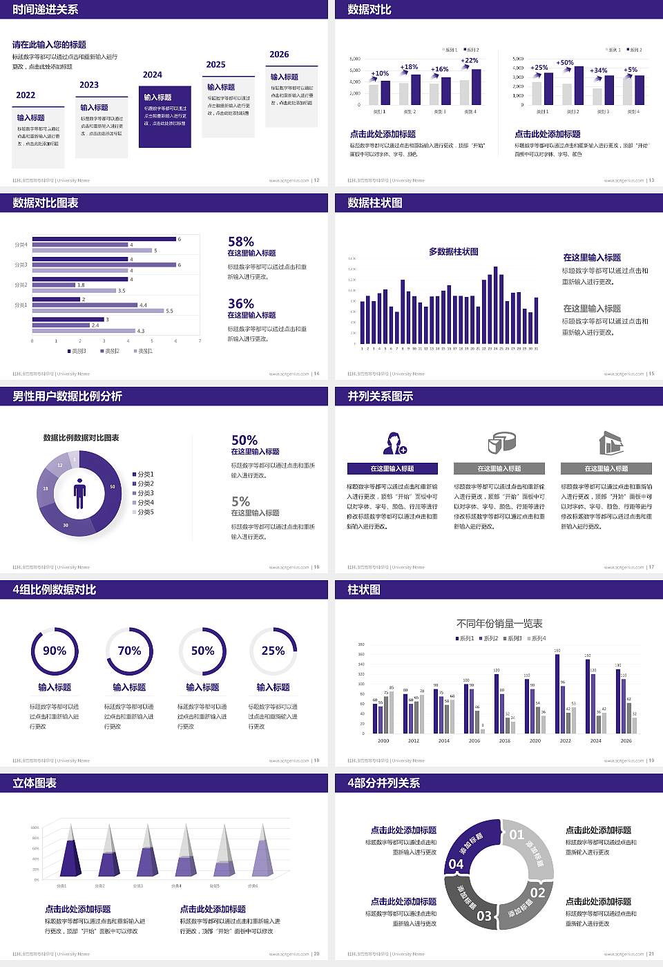 桂林师范高等专科学校硕士研究生/本科生毕业论文答辩/开题报告通用PPT模板下载16:9格式幻灯片预览图3