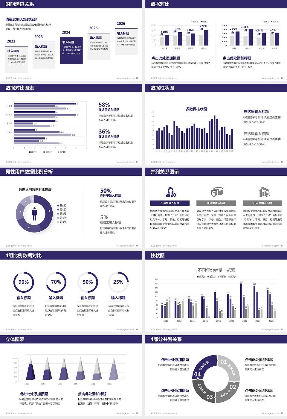 中国矿业大学硕士研究生/本科生毕业论文答辩/开题报告通用PPT模板下载16:9格式幻灯片预览图3