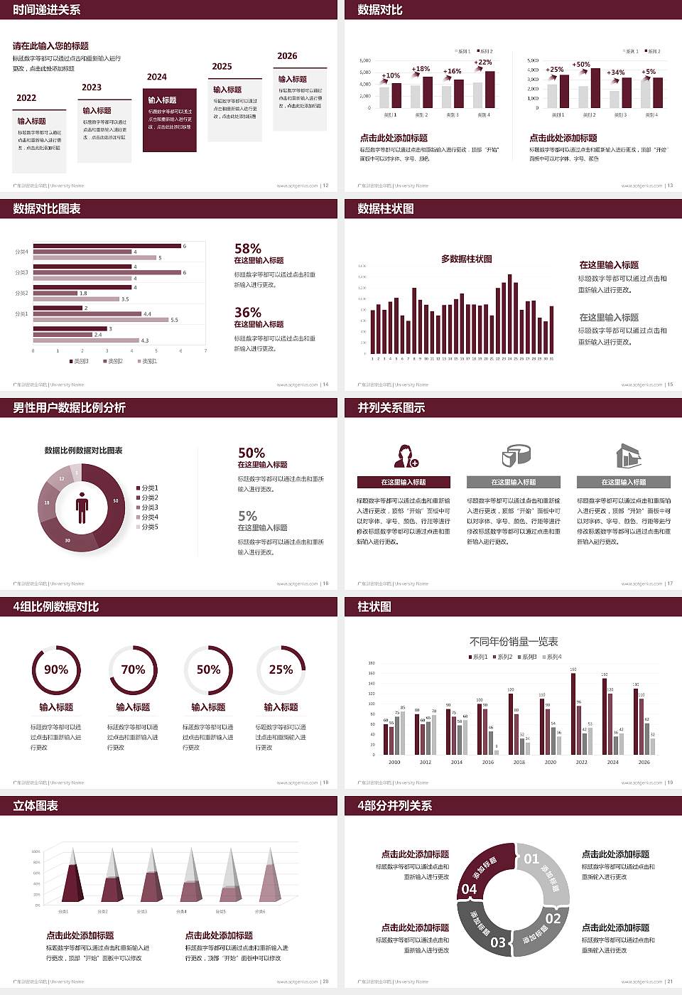 广东财贸职业学院硕士研究生/本科生毕业论文答辩/开题报告通用PPT模板下载16:9格式幻灯片预览图3