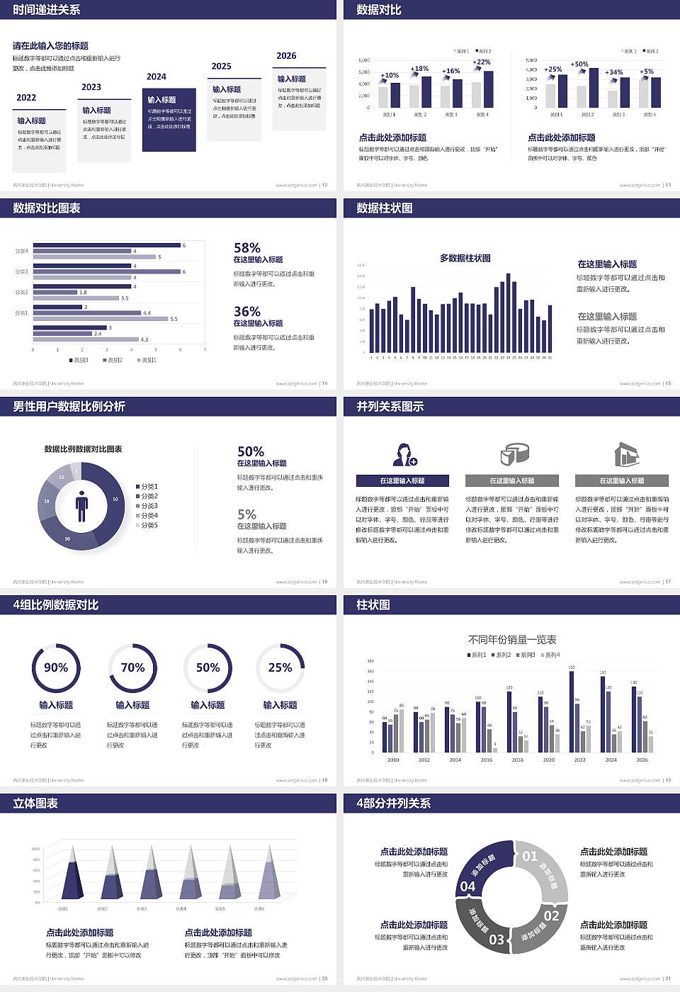 嘉兴职业技术学院硕士研究生/本科生毕业论文答辩/开题报告通用PPT模板下载16:9格式幻灯片预览图3