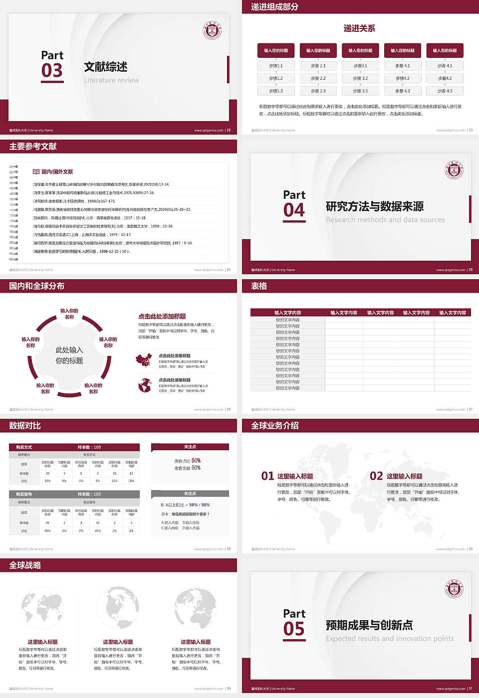 温州医科大学硕士研究生/本科生毕业论文答辩/开题报告通用PPT模板下载16:9格式幻灯片预览图4