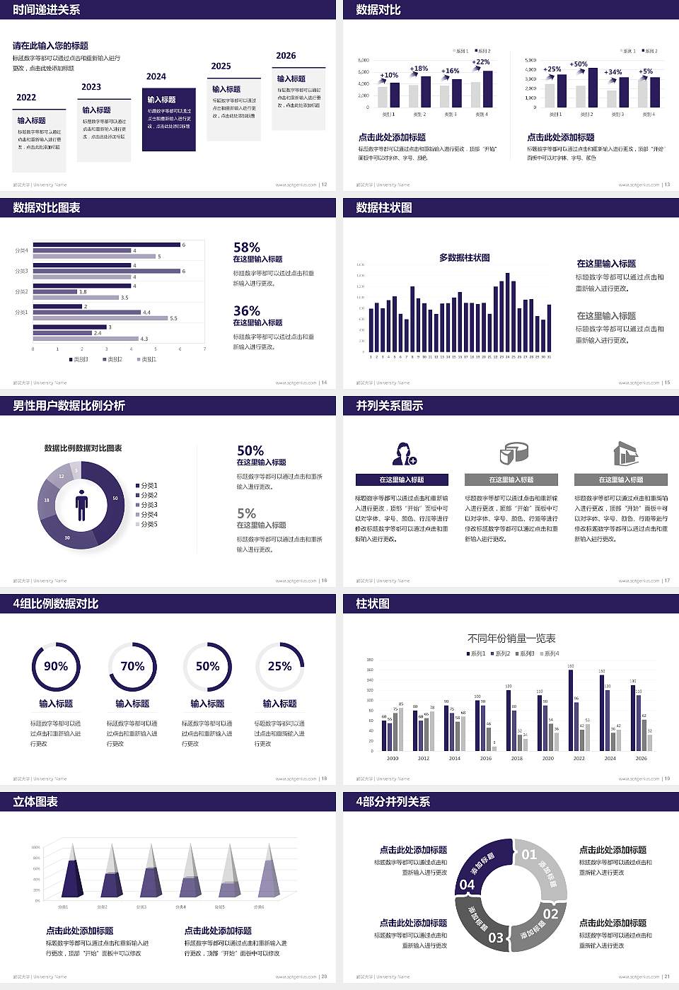 武汉大学硕士研究生/本科生毕业论文答辩/开题报告通用PPT模板下载16:9格式幻灯片预览图3