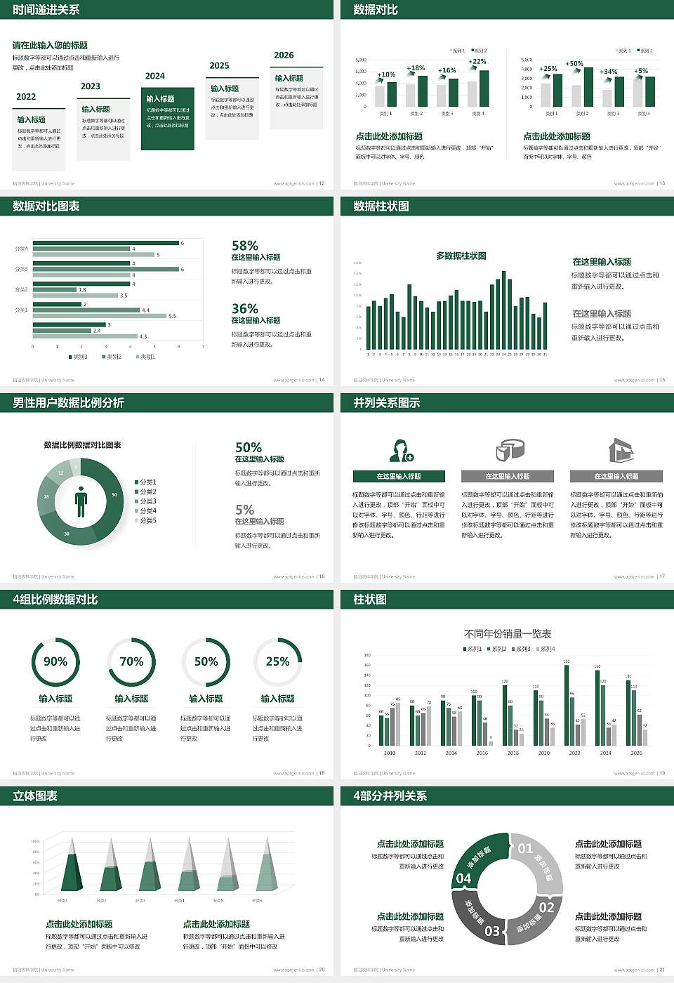 信阳农林学院硕士研究生/本科生毕业论文答辩/开题报告通用PPT模板下载16:9格式幻灯片预览图3