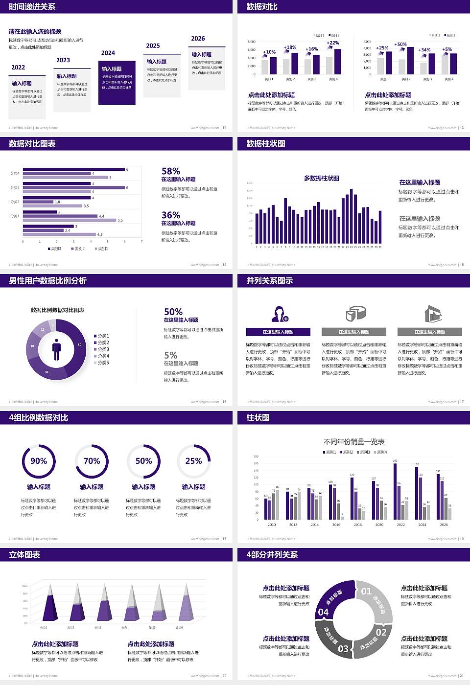 江西应用科技学院硕士研究生/本科生毕业论文答辩/开题报告通用PPT模板下载16:9格式幻灯片预览图3