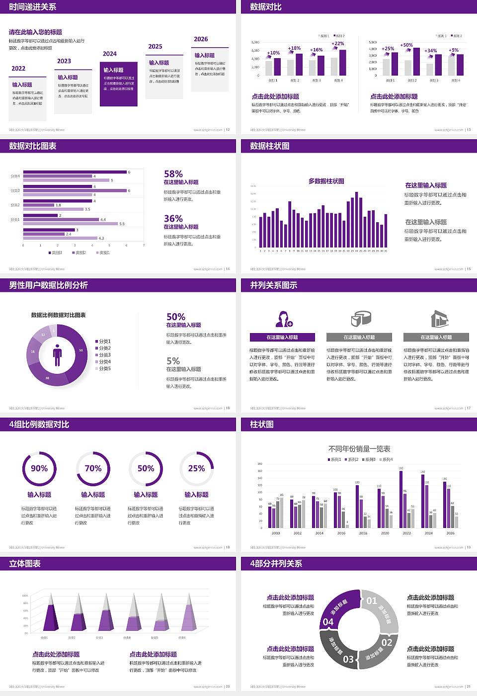 河北医科大学临床学院硕士研究生/本科生毕业论文答辩/开题报告通用PPT模板下载16:9格式幻灯片预览图3