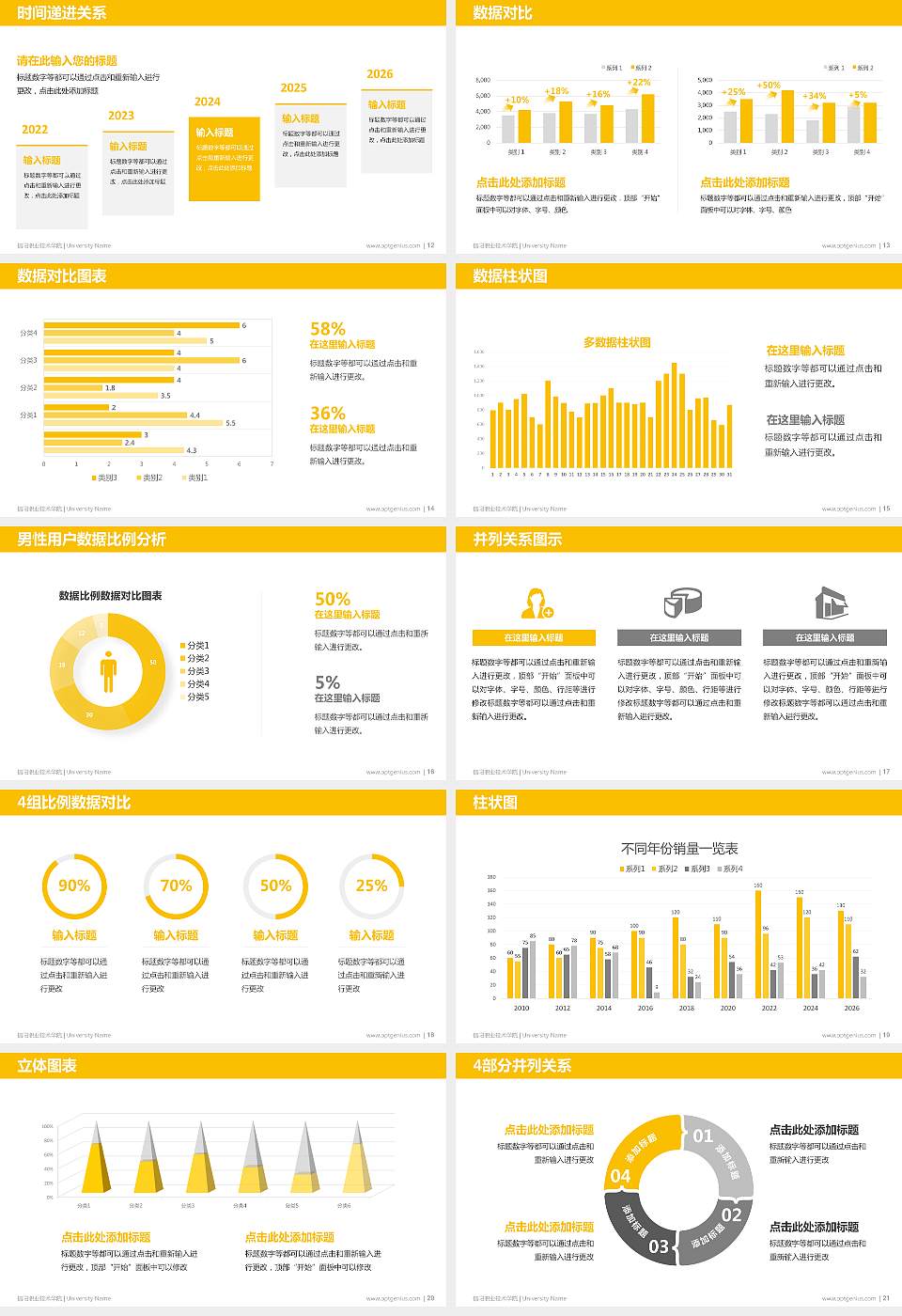 信阳职业技术学院硕士研究生/本科生毕业论文答辩/开题报告通用PPT模板下载16:9格式幻灯片预览图3