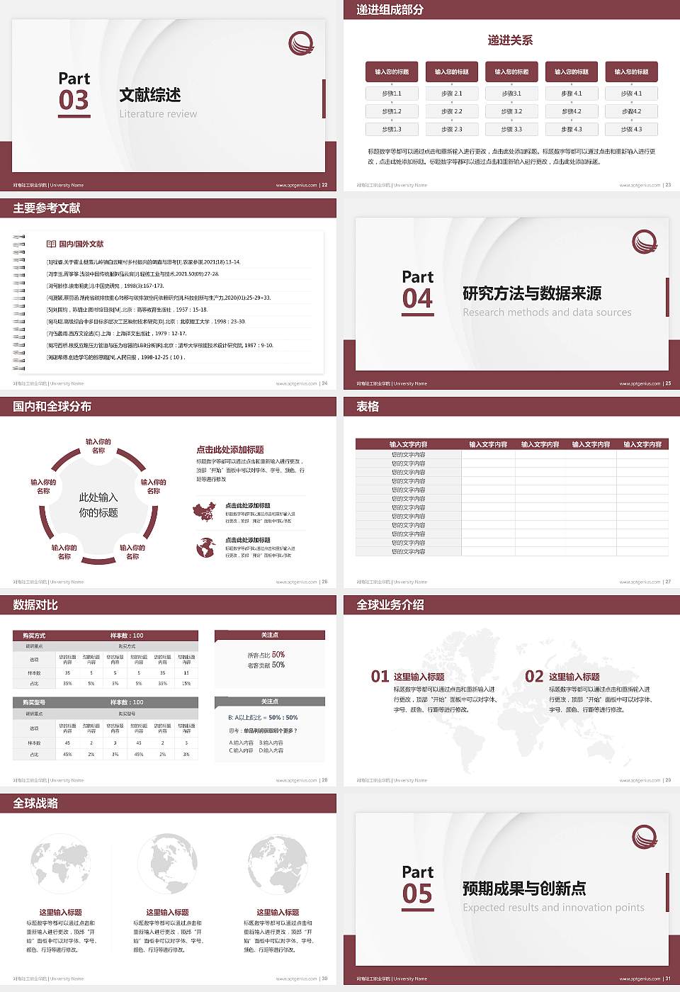 河南轻工职业学院硕士研究生/本科生毕业论文答辩/开题报告通用PPT模板下载16:9格式幻灯片预览图4