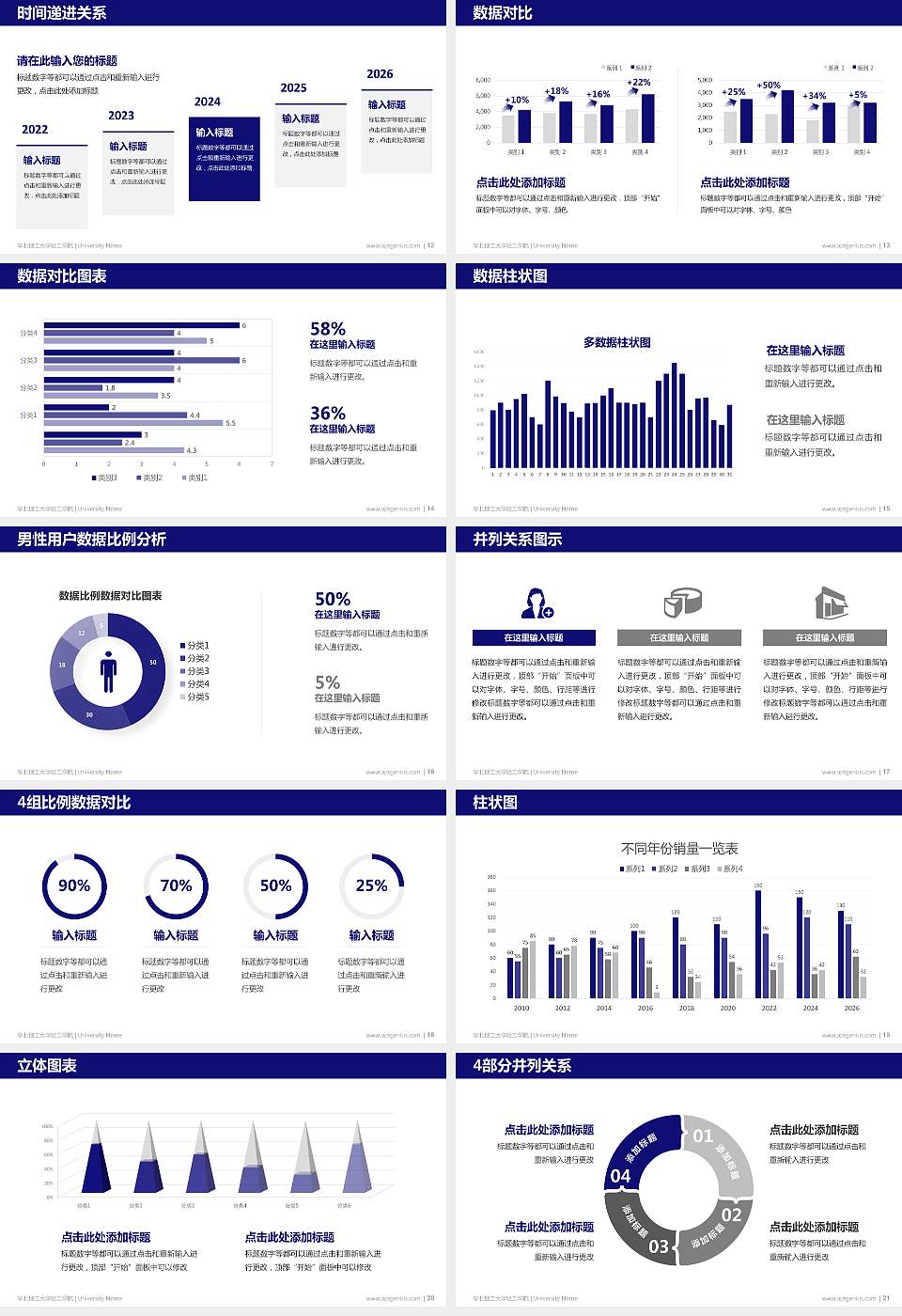 华北理工大学轻工学院硕士研究生/本科生毕业论文答辩/开题报告通用PPT模板下载16:9格式幻灯片预览图3
