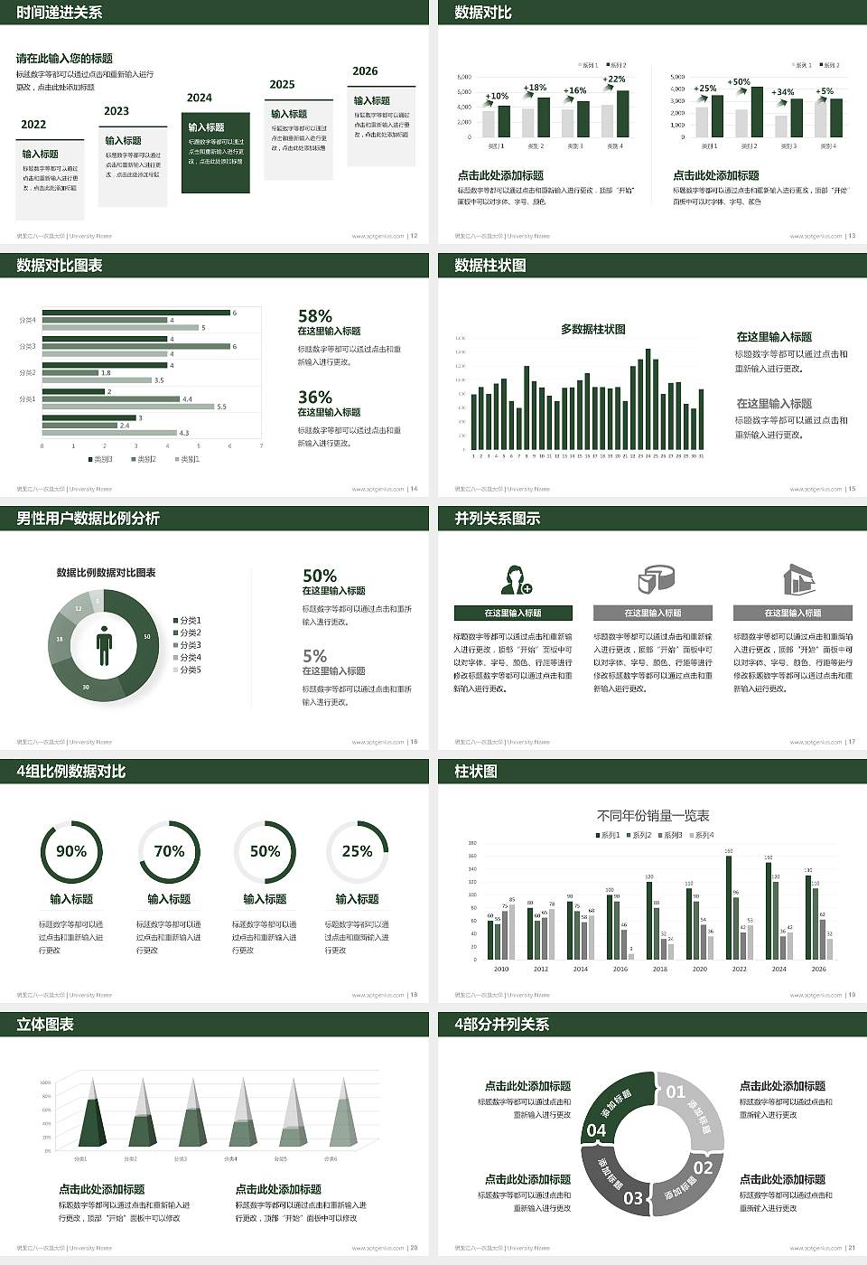 黑龙江八一农垦大学硕士研究生/本科生毕业论文答辩/开题报告通用PPT模板下载16:9格式幻灯片预览图3