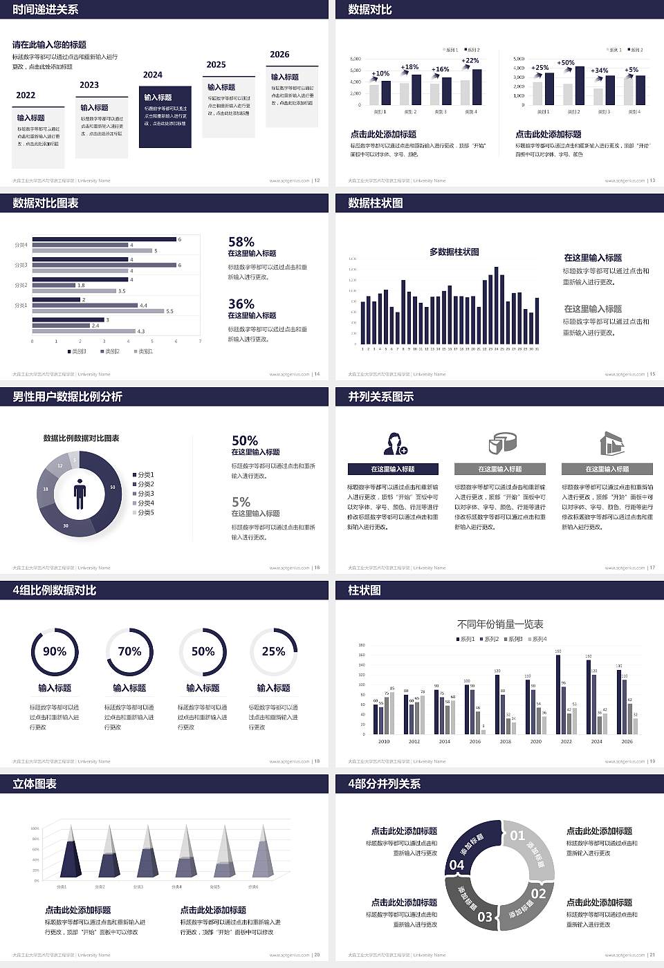 大连工业大学艺术与信息工程学院硕士研究生/本科生毕业论文答辩/开题报告通用PPT模板下载16:9格式幻灯片预览图3