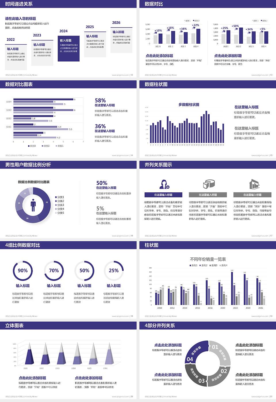 陕西工业职业技术学院硕士研究生/本科生毕业论文答辩/开题报告通用PPT模板下载16:9格式幻灯片预览图3