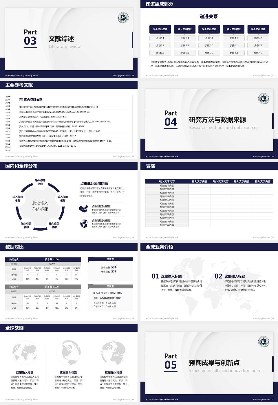 厦门安防科技职业学院硕士研究生/本科生毕业论文答辩/开题报告通用PPT模板下载16:9格式幻灯片预览图4