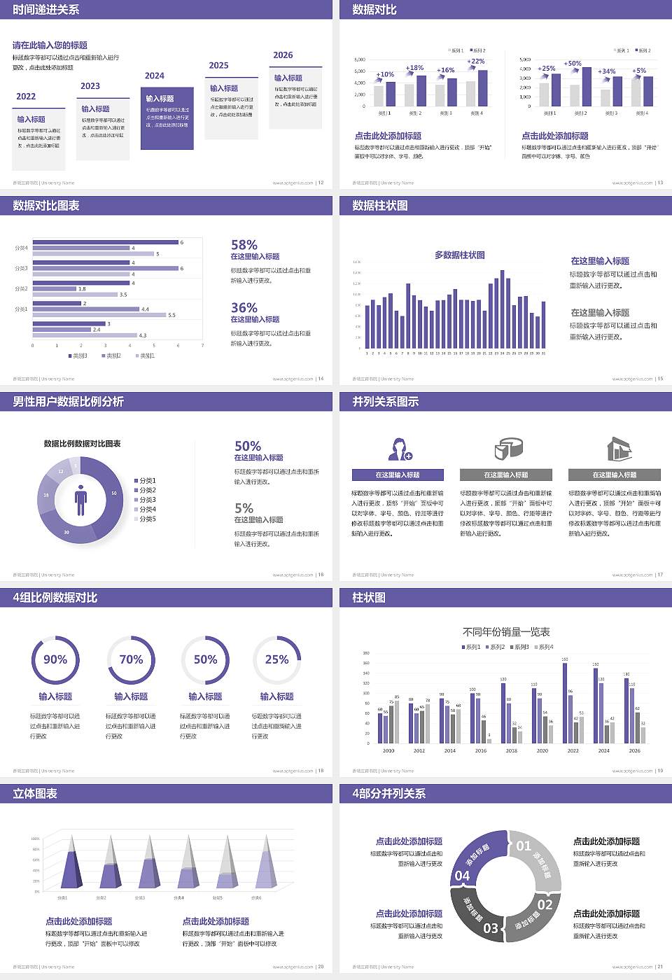 香港三育书院硕士研究生/本科生毕业论文答辩/开题报告通用PPT模板下载16:9格式幻灯片预览图3