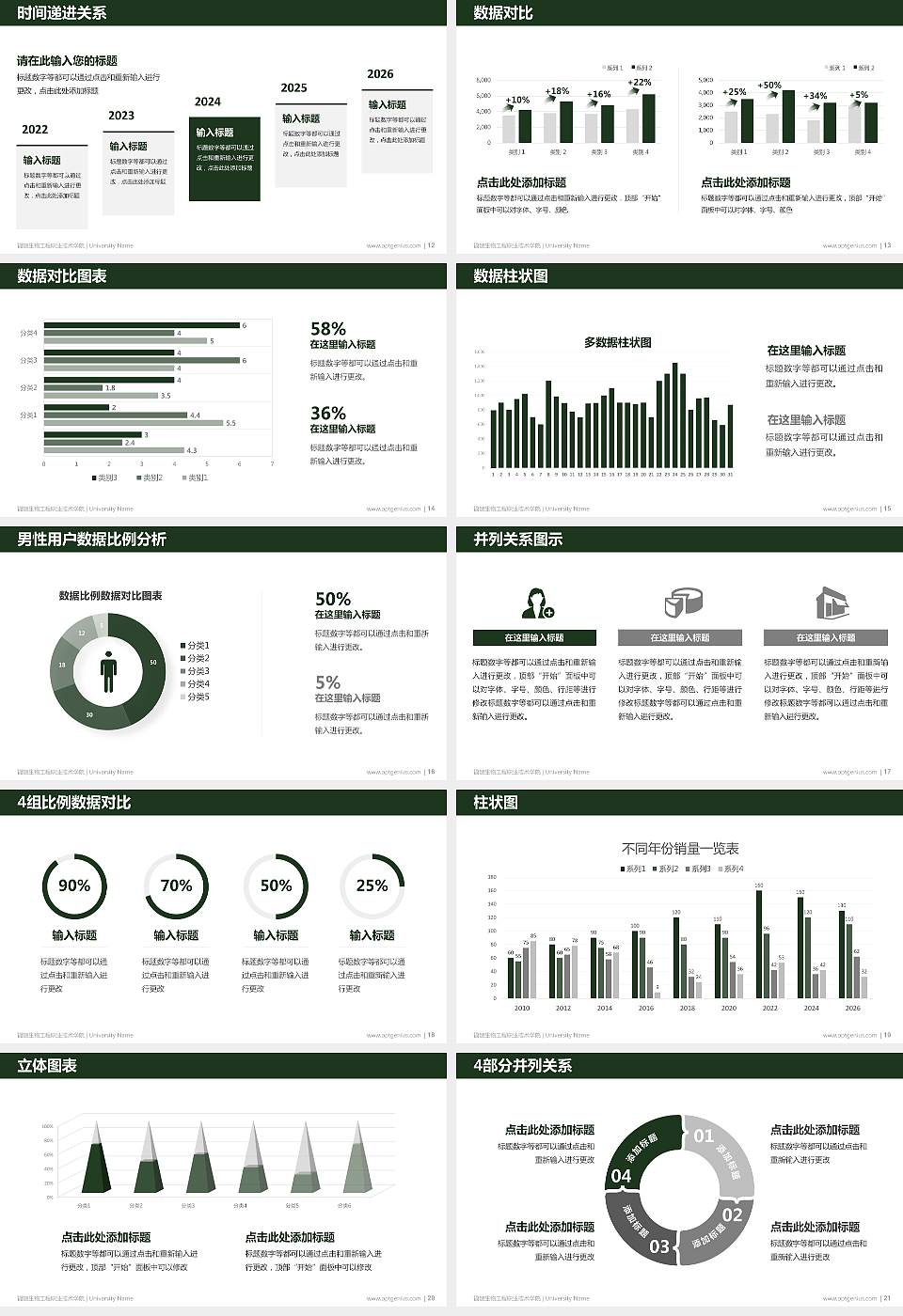 福建生物工程职业技术学院硕士研究生/本科生毕业论文答辩/开题报告通用PPT模板下载16:9格式幻灯片预览图3