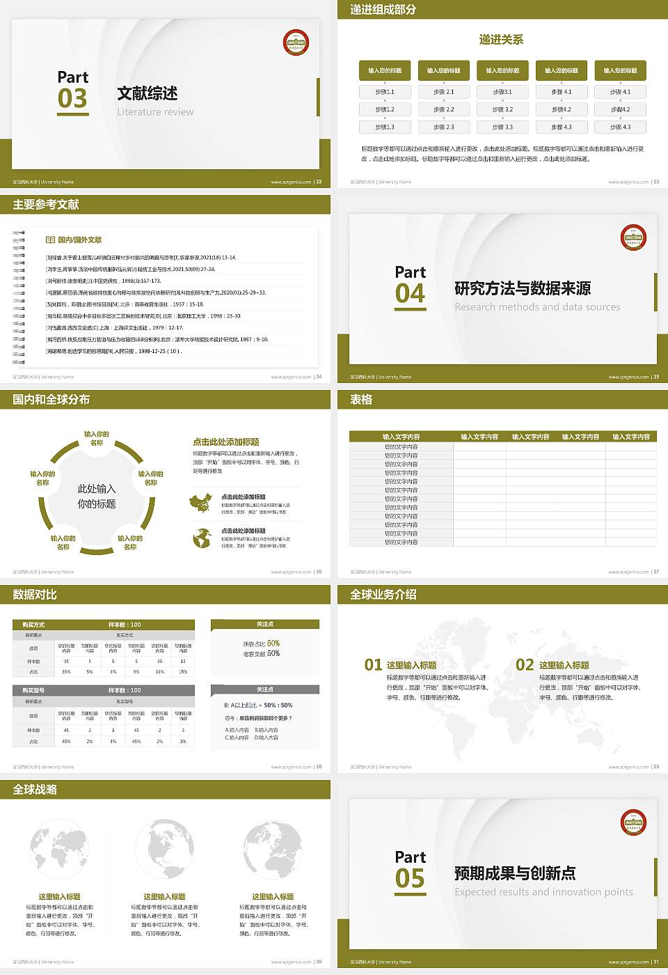 沈阳药科大学硕士研究生/本科生毕业论文答辩/开题报告通用PPT模板下载16:9格式幻灯片预览图4