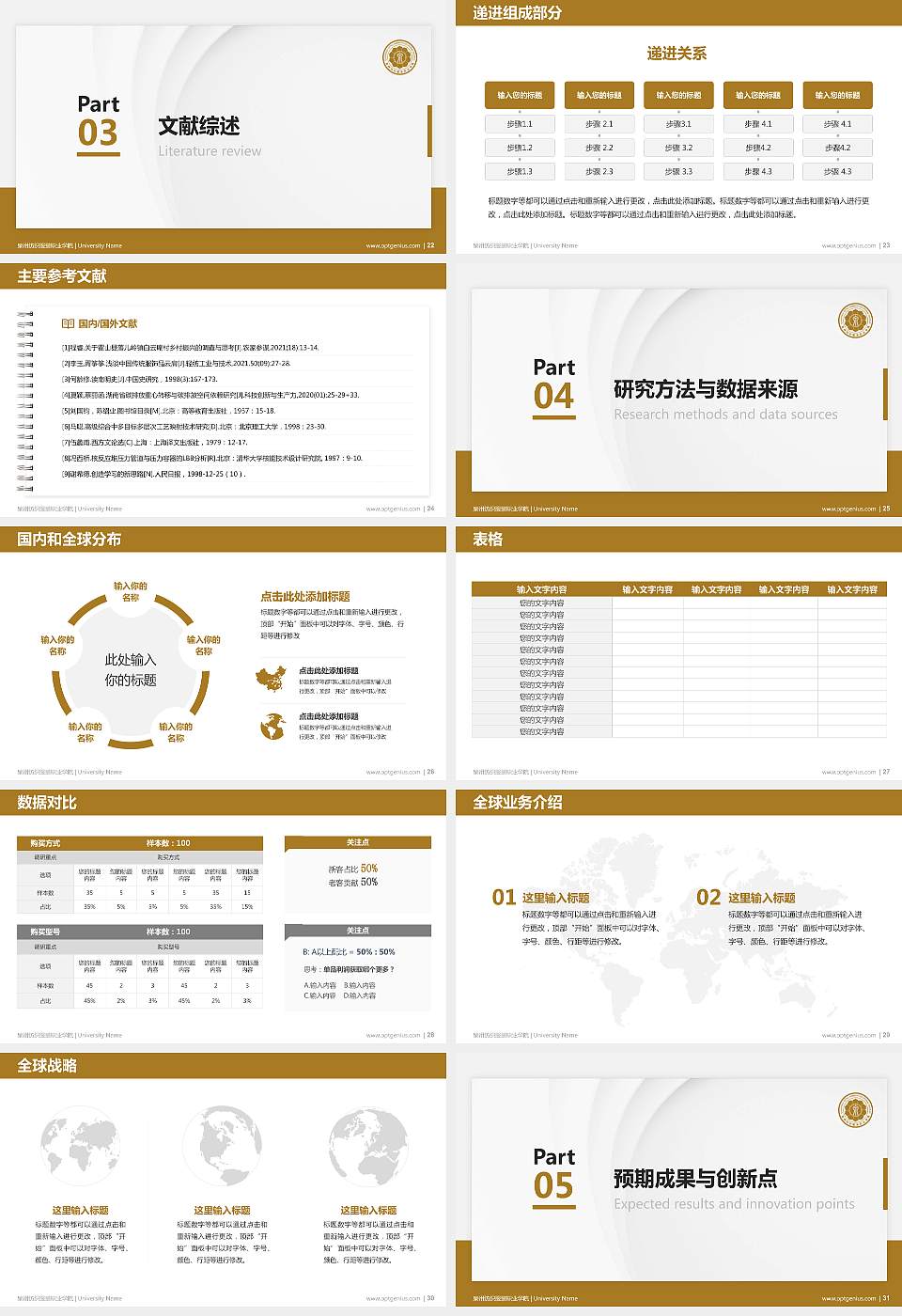 泉州纺织服装职业学院硕士研究生/本科生毕业论文答辩/开题报告通用PPT模板下载16:9格式幻灯片预览图4