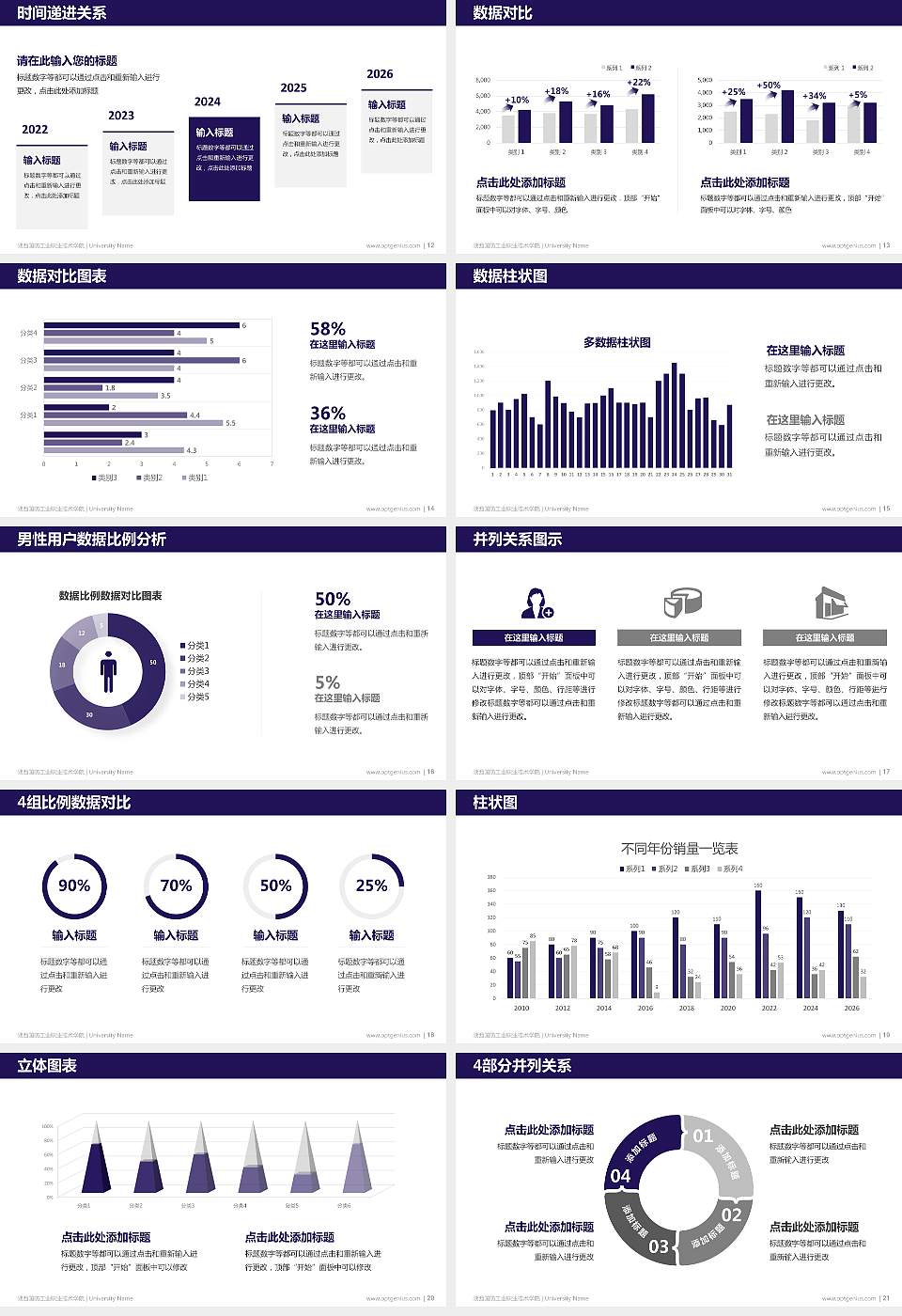陕西国防工业职业技术学院硕士研究生/本科生毕业论文答辩/开题报告通用PPT模板下载16:9格式幻灯片预览图3
