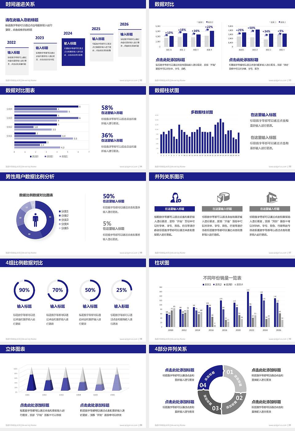 西安汽车职业大学硕士研究生/本科生毕业论文答辩/开题报告通用PPT模板下载16:9格式幻灯片预览图3