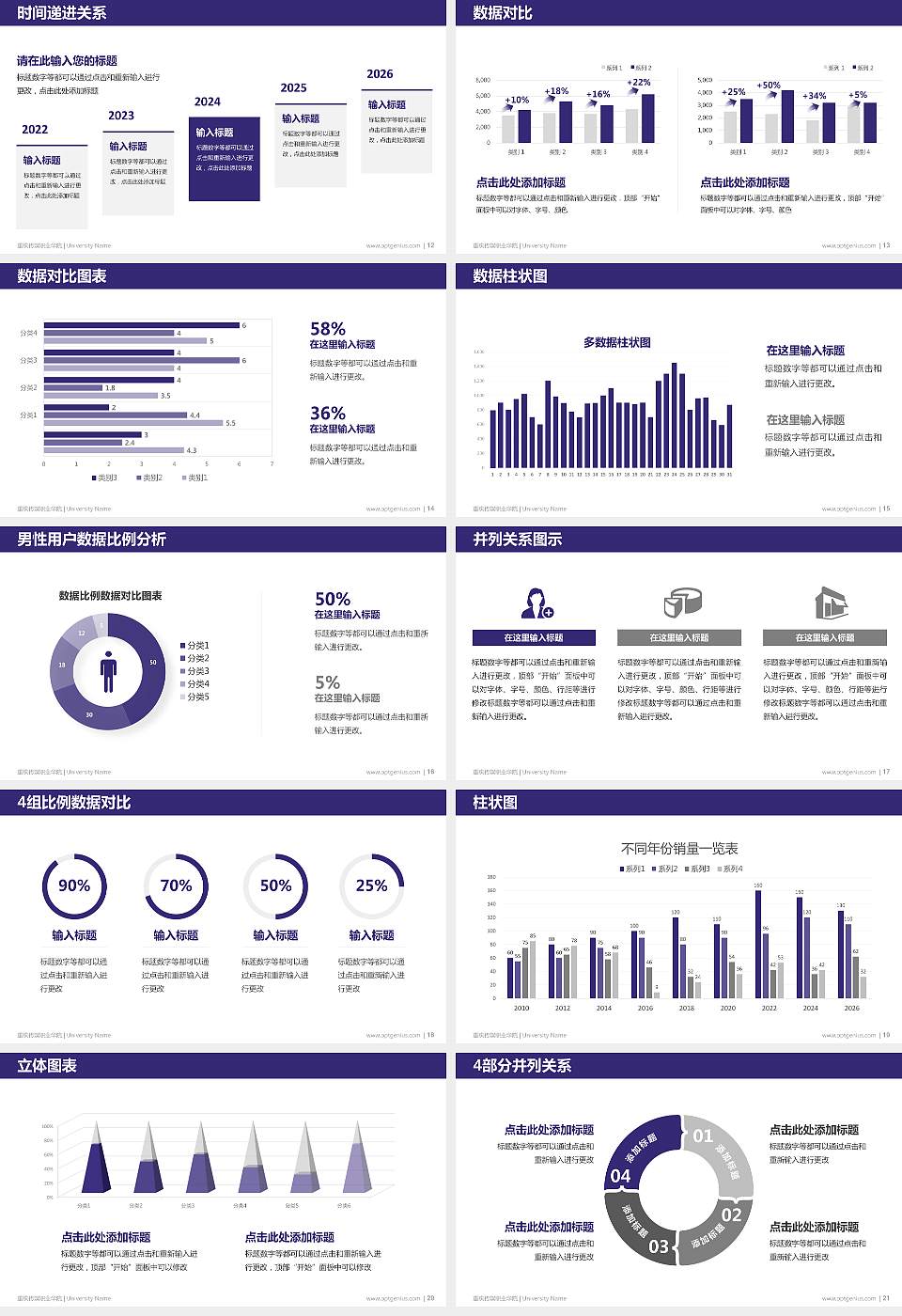 重庆传媒职业学院硕士研究生/本科生毕业论文答辩/开题报告通用PPT模板下载16:9格式幻灯片预览图3
