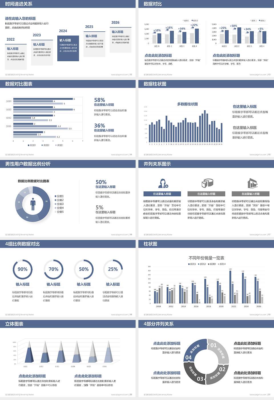 沈阳航空航天大学硕士研究生/本科生毕业论文答辩/开题报告通用PPT模板下载16:9格式幻灯片预览图3