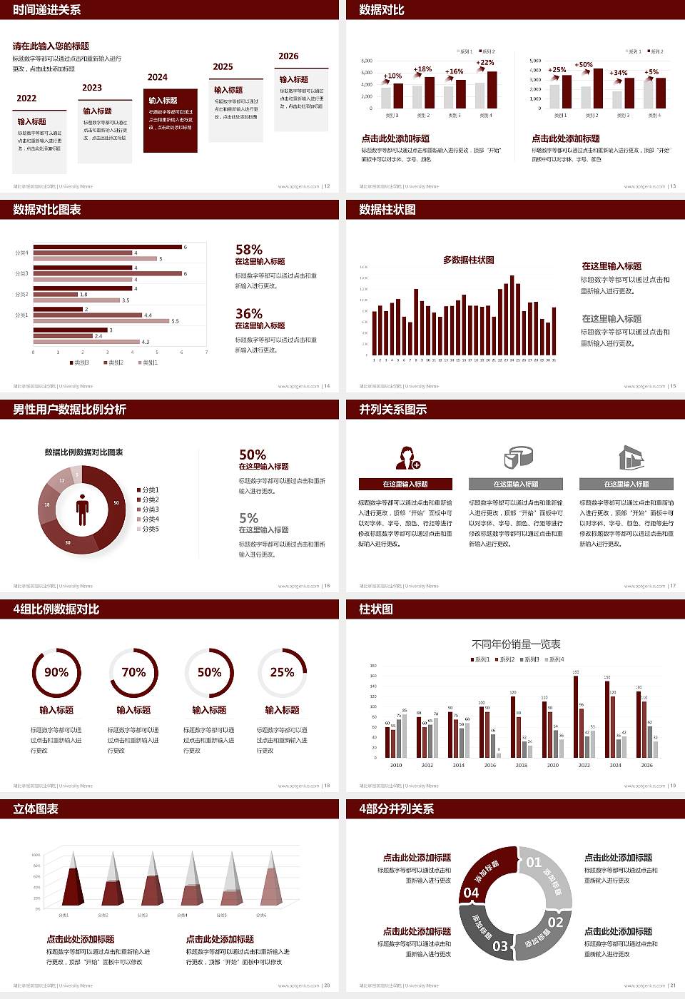 湖北孝感美珈职业学院硕士研究生/本科生毕业论文答辩/开题报告通用PPT模板下载16:9格式幻灯片预览图3