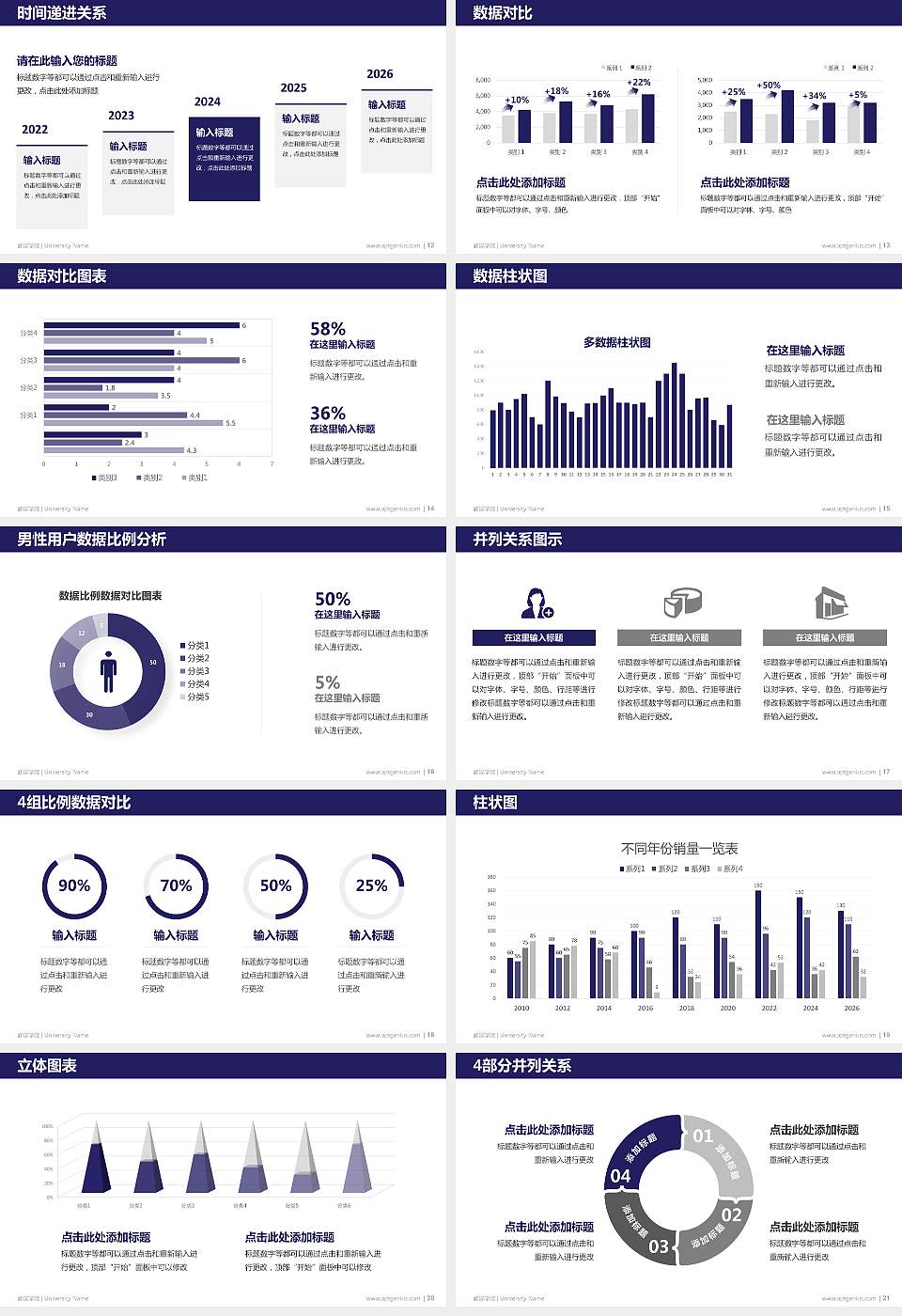 武汉学院硕士研究生/本科生毕业论文答辩/开题报告通用PPT模板下载16:9格式幻灯片预览图3