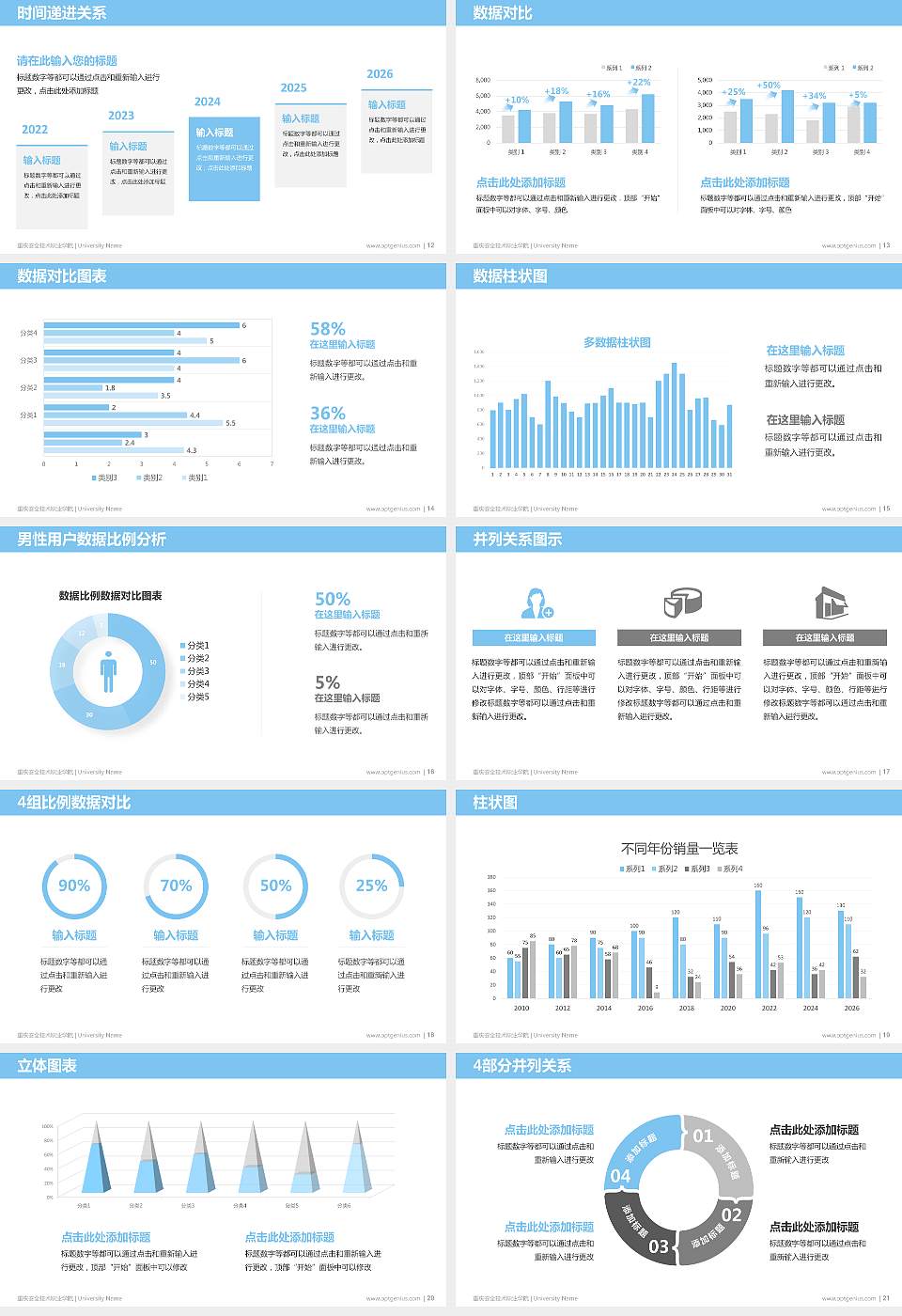 重庆安全技术职业学院硕士研究生/本科生毕业论文答辩/开题报告通用PPT模板下载16:9格式幻灯片预览图3