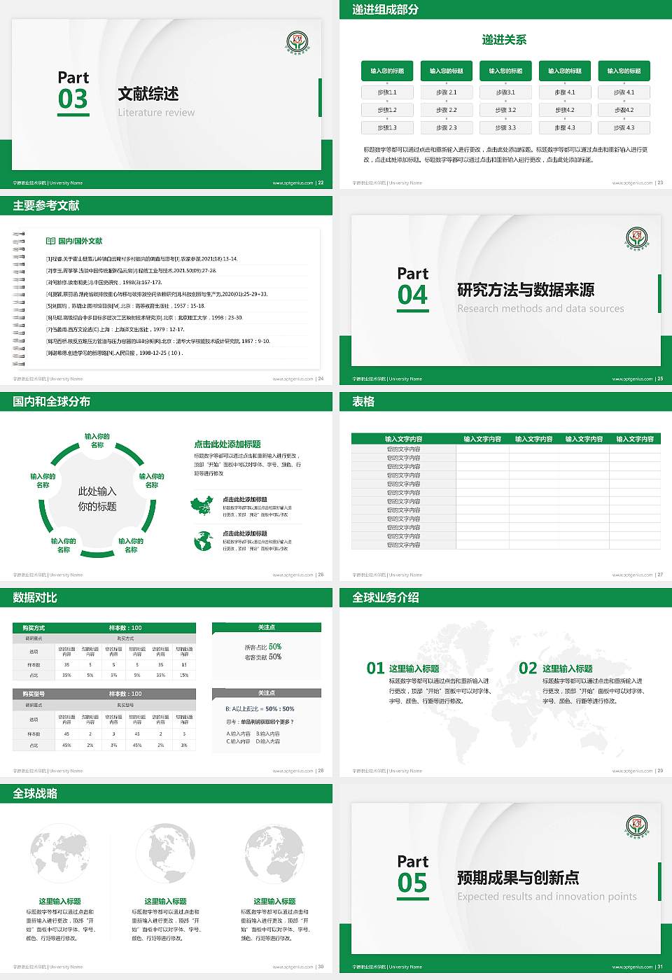 宁德职业技术学院硕士研究生/本科生毕业论文答辩/开题报告通用PPT模板下载16:9格式幻灯片预览图4
