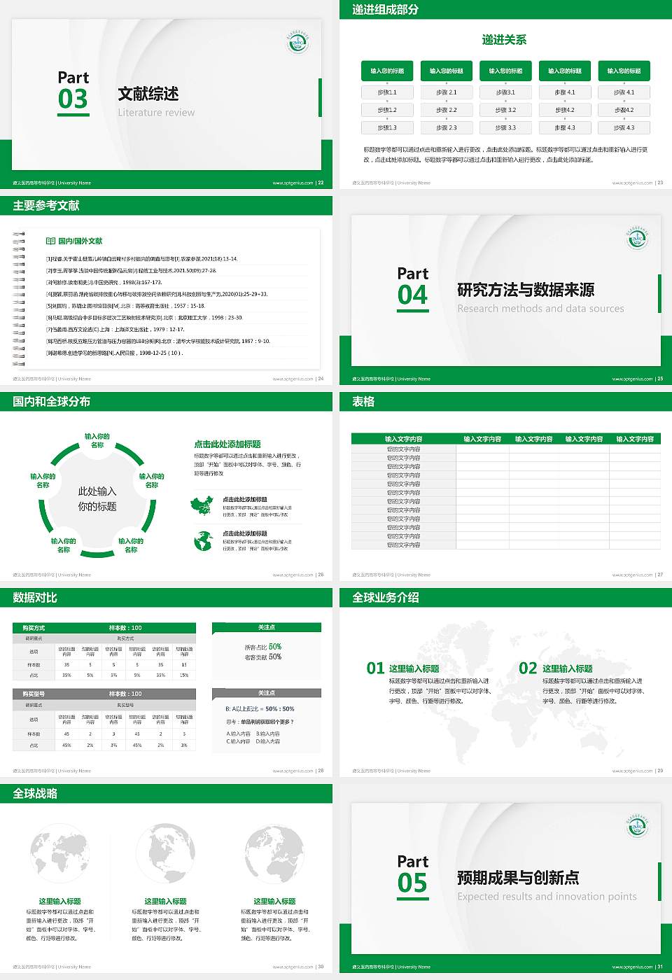 遵义医药高等专科学校硕士研究生/本科生毕业论文答辩/开题报告通用PPT模板下载16:9格式幻灯片预览图4